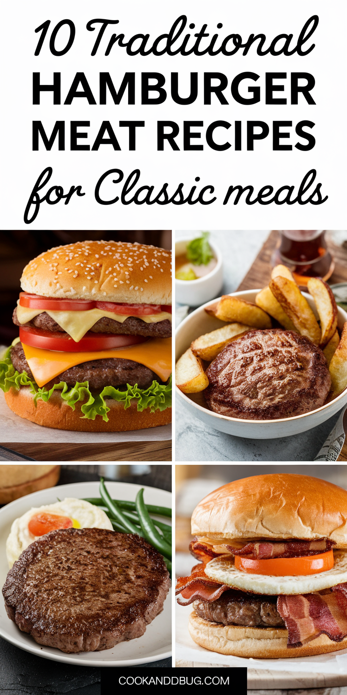 10 Traditional Hamburger Meat Recipes for Classic Meals 10 Traditional Hamburger Meat Recipes for Classic Meals