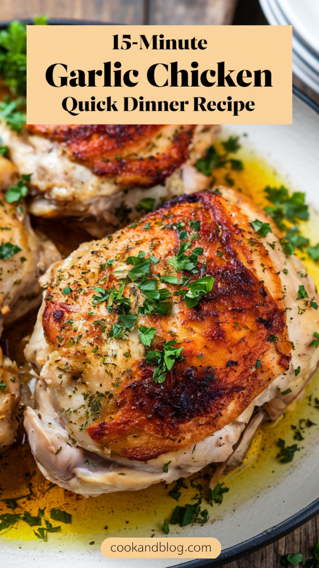 15-Minute Garlic Chicken Quick Dinner Recipe