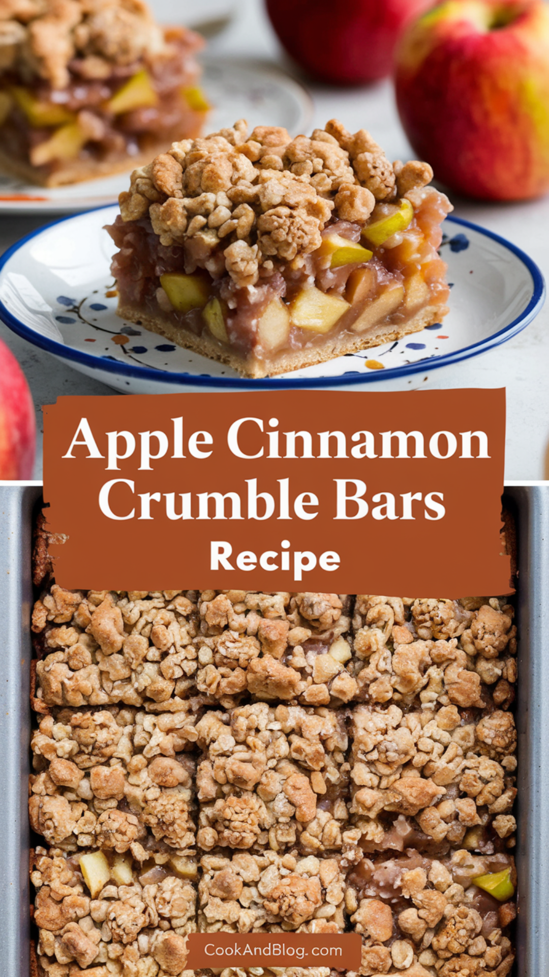 Apple Cinnamon Crumble Bars Recipe