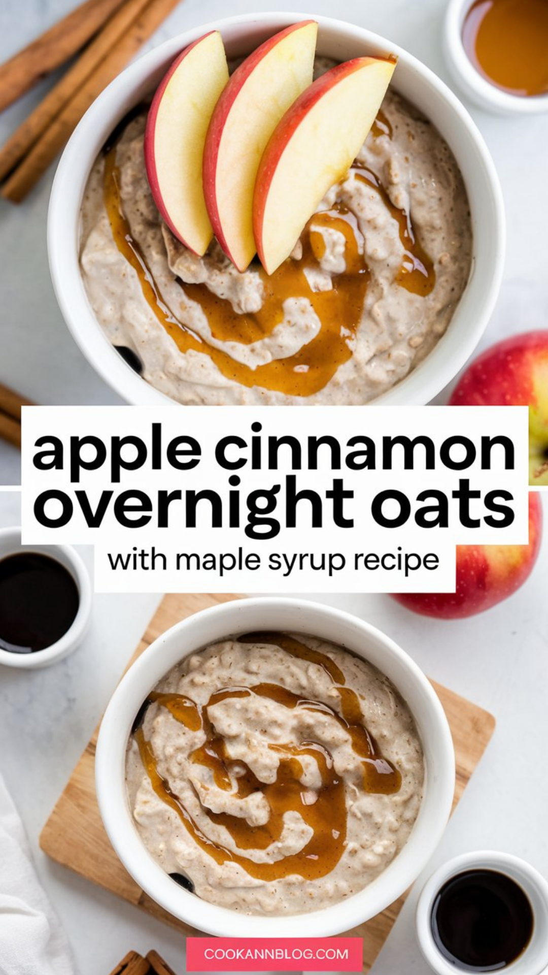 Apple Cinnamon Overnight Oats with Maple Syrup Recipe Apple Cinnamon Overnight Oats with Maple Syrup Recipe