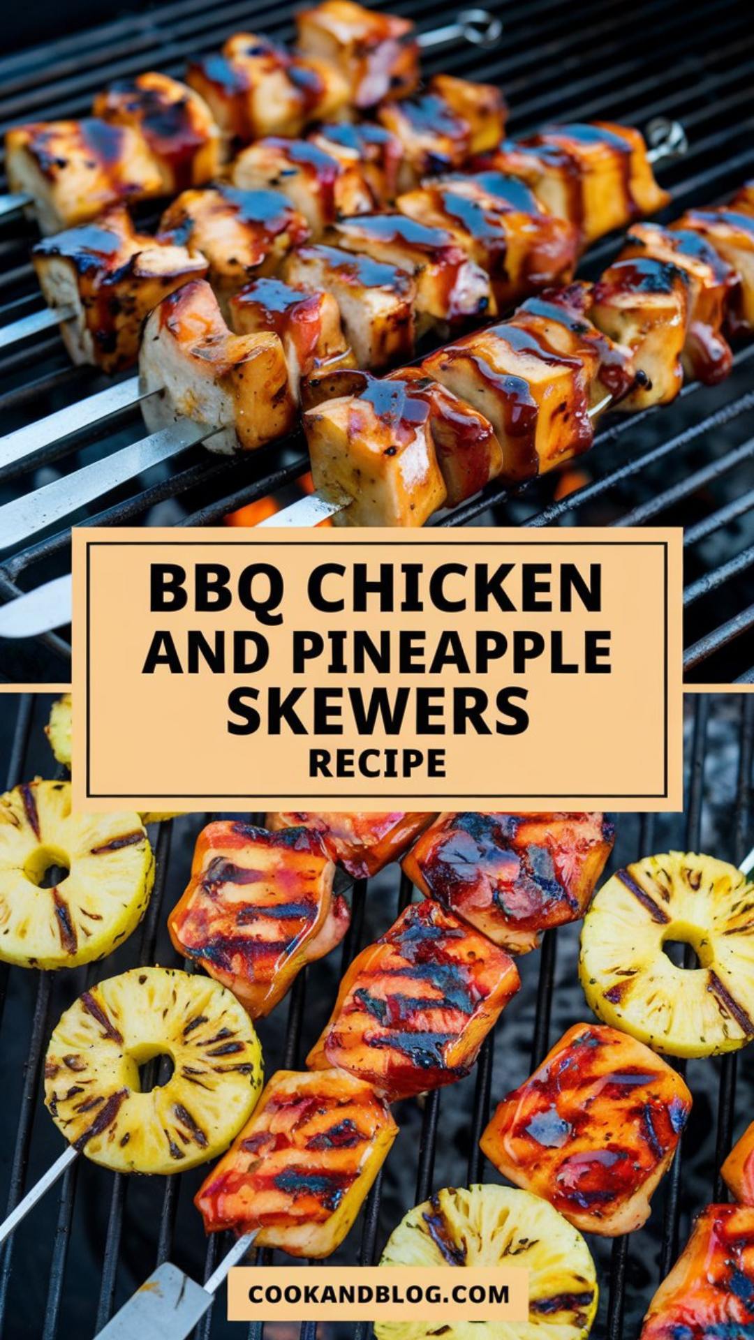BBQ Chicken and Pineapple Skewers Recipe BBQ Chicken and Pineapple Skewers Recipe