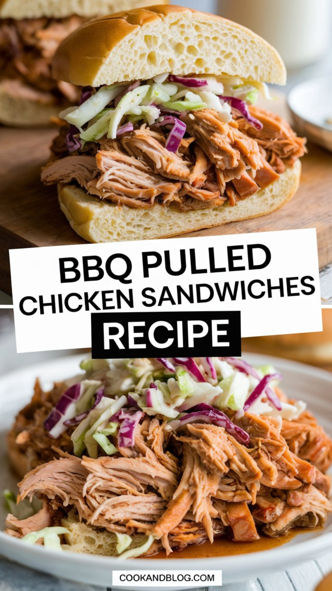 BBQ Pulled Chicken Sandwiches Recipe BBQ Pulled Chicken Sandwiches Recipe