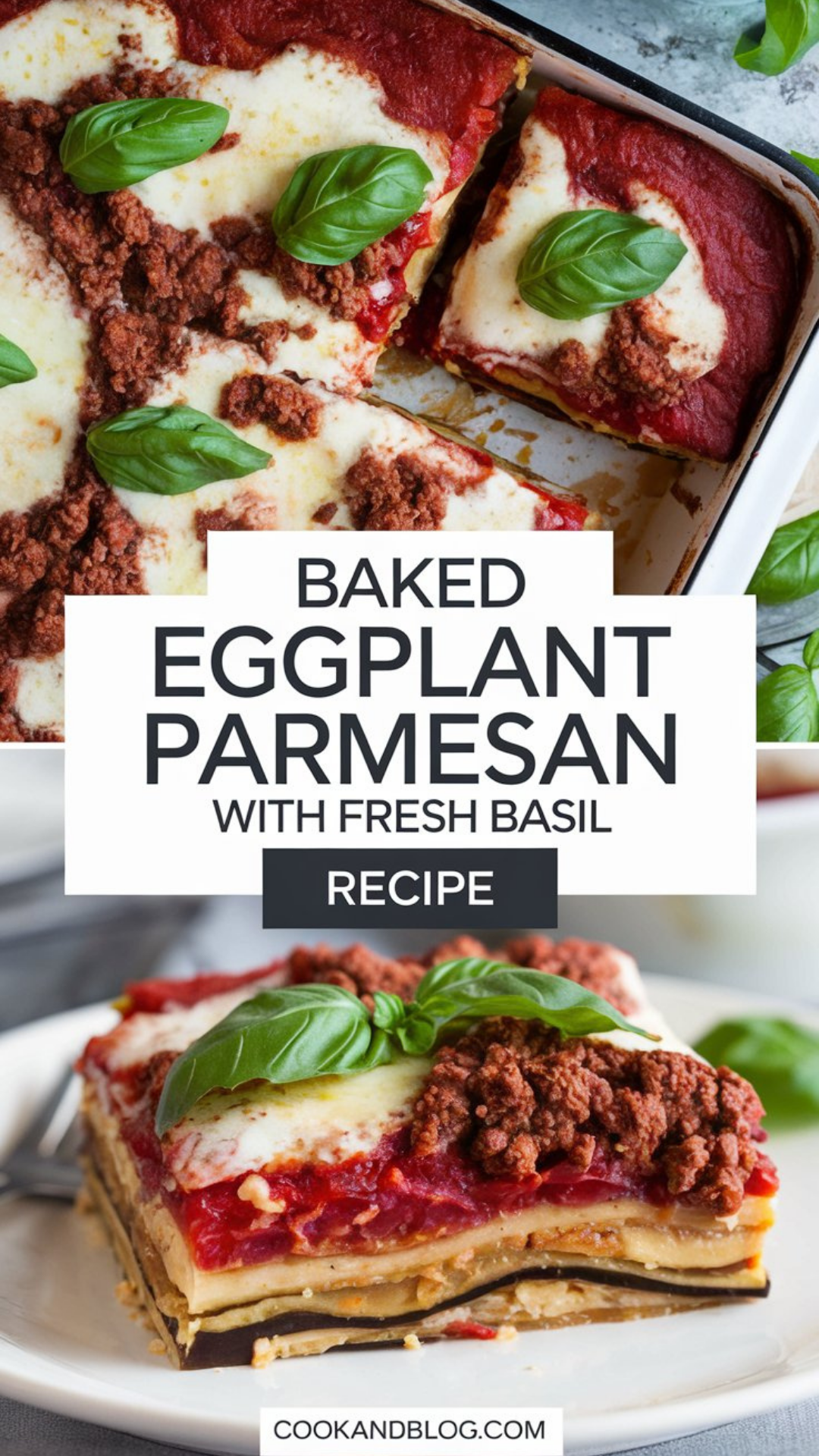 Baked Eggplant Parmesan with Fresh Basil Recipe Baked Eggplant Parmesan with Fresh Basil Recipe