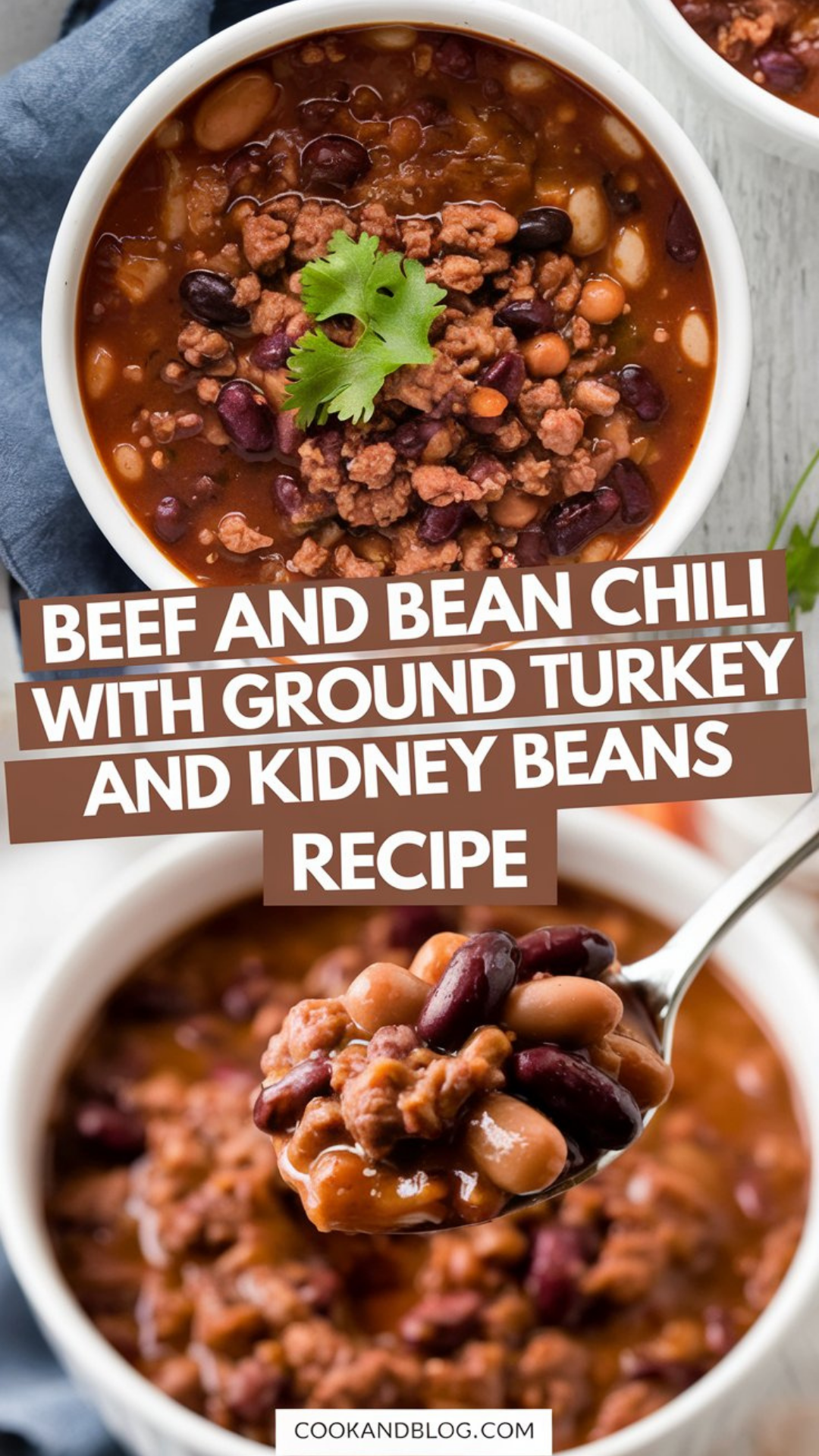 Beef and Bean Chili with Ground Turkey and Kidney Beans Recipe Beef and Bean Chili with Ground Turkey and Kidney Beans Recipe