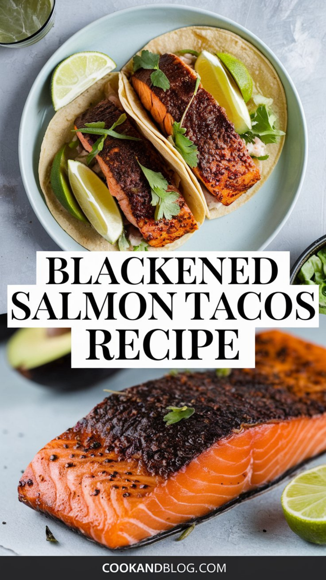Blackened Salmon Tacos Recipe Blackened Salmon Tacos Recipe