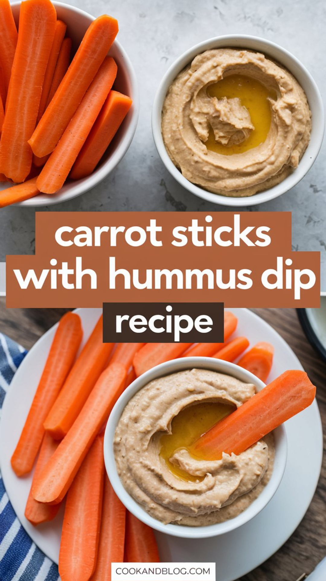 Carrot Sticks with Hummus Dip Recipe Carrot Sticks with Hummus Dip Recipe