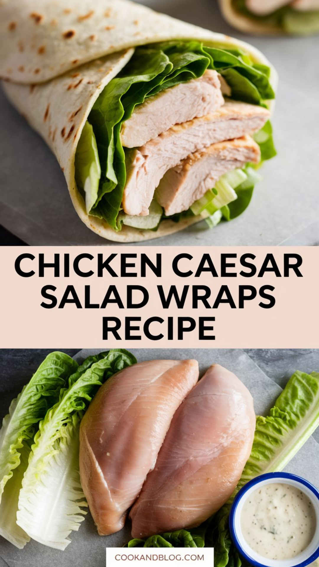 Chicken Caesar Salad Wraps Recipe Chicken Caesar Salad Wraps Recipe