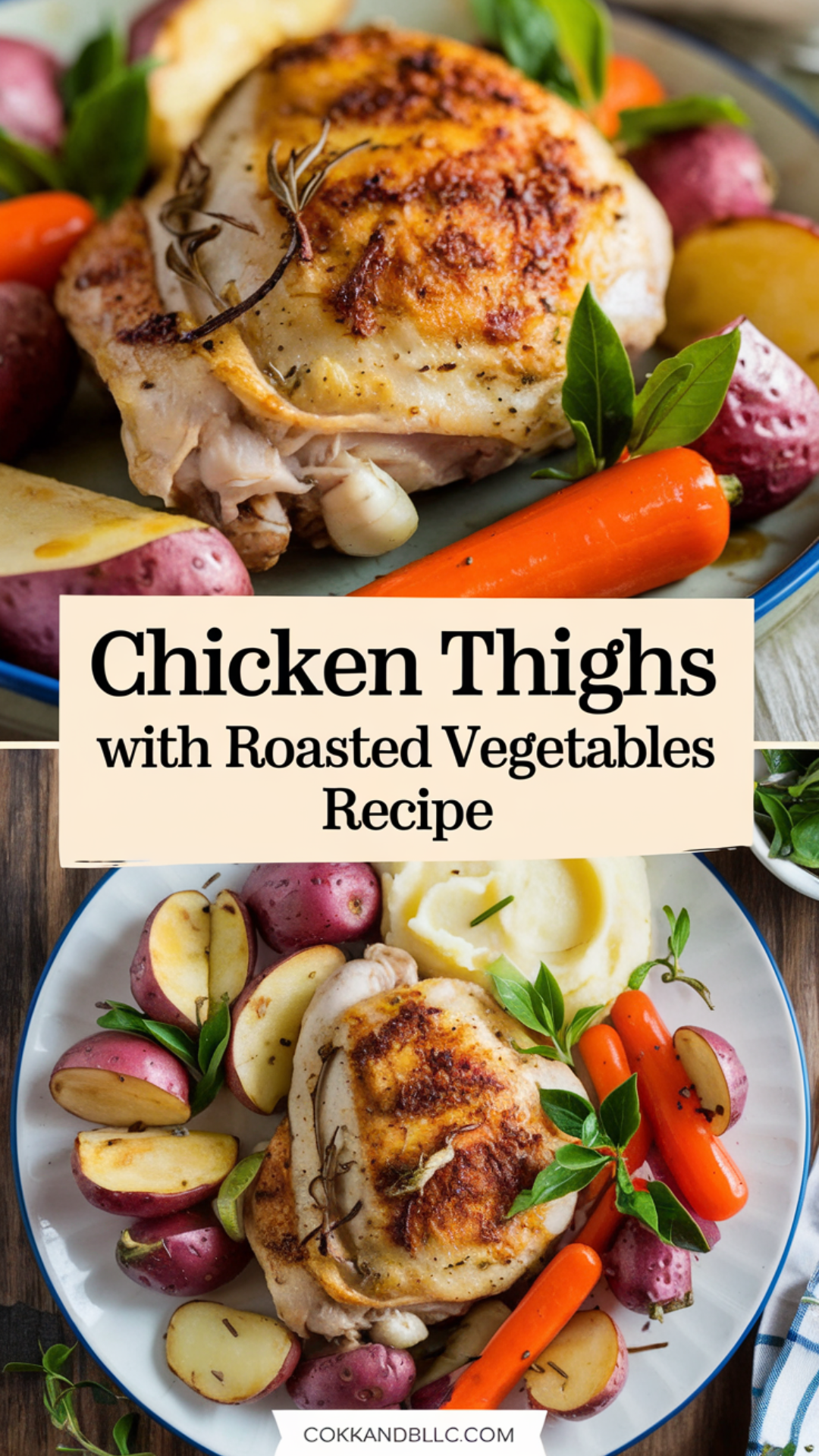 Chicken Thighs with Roasted Vegetables Recipe Chicken Thighs with Roasted Vegetables Recipe