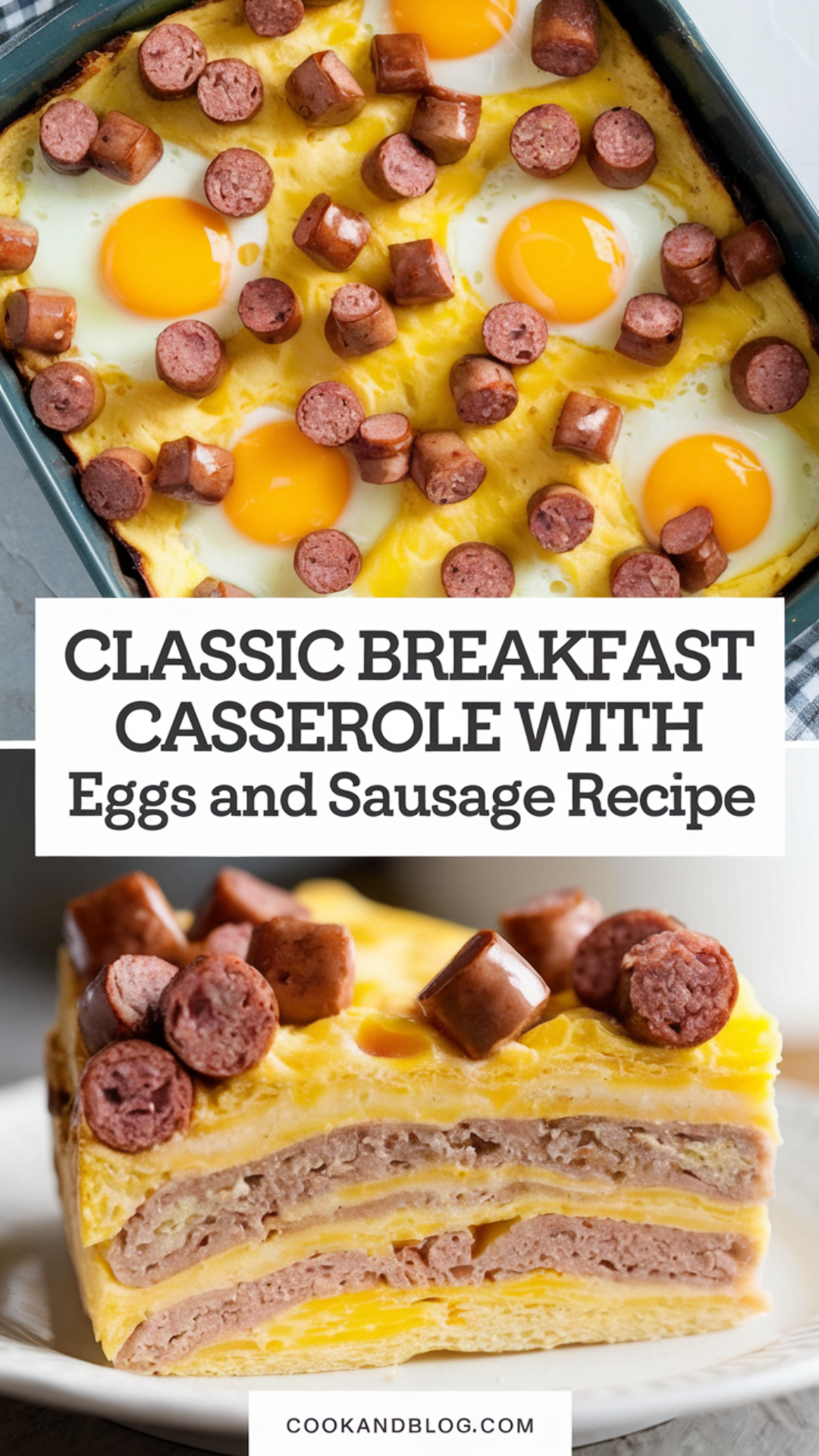 Classic Breakfast Casserole with Eggs and Sausage Recipe Classic Breakfast Casserole with Eggs and Sausage Recipe