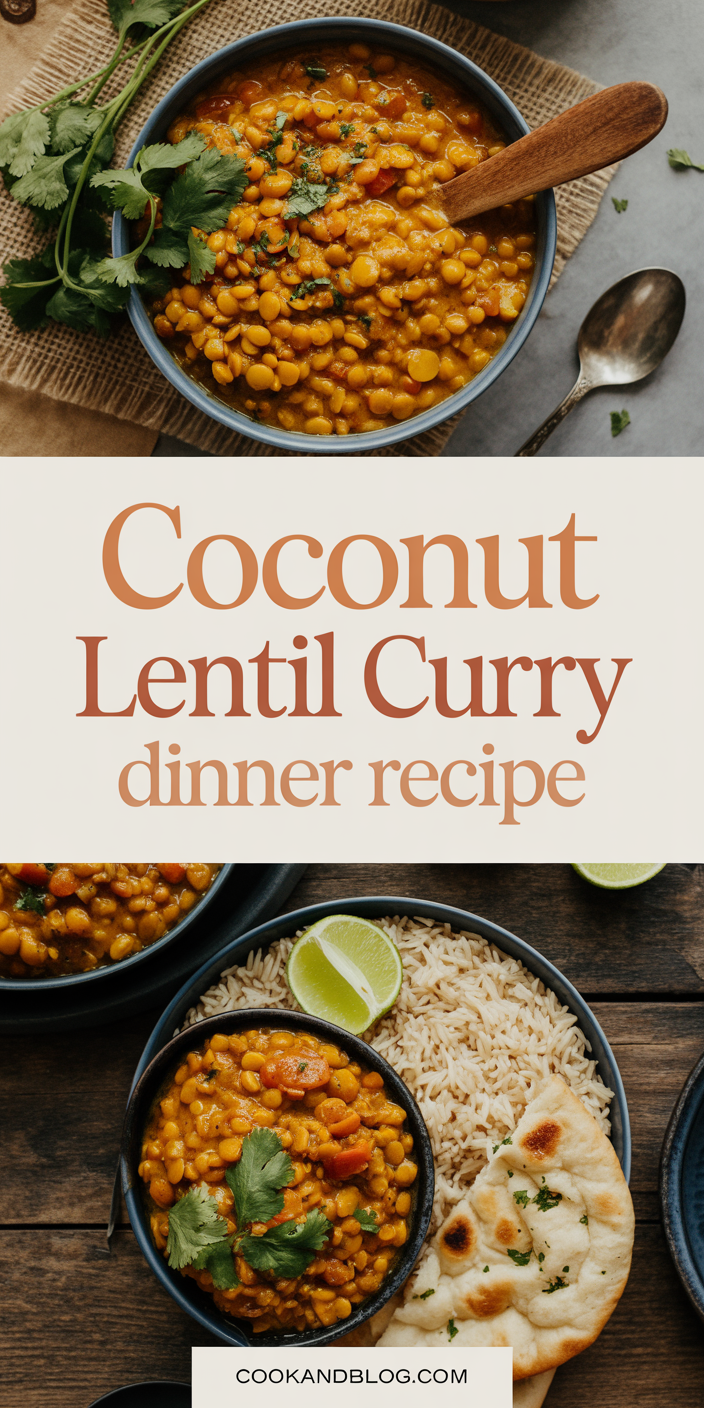 Coconut Lentil Curry Dinner Recipe