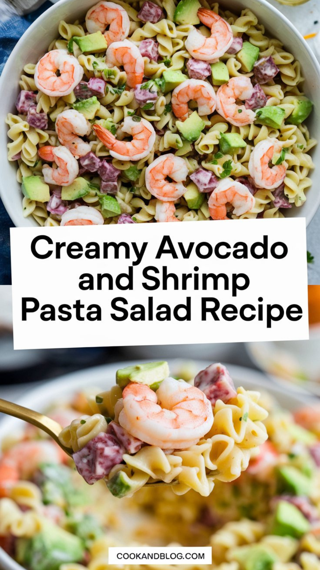 Creamy Avocado and Shrimp Pasta Salad Recipe Creamy Avocado and Shrimp Pasta Salad Recipe
