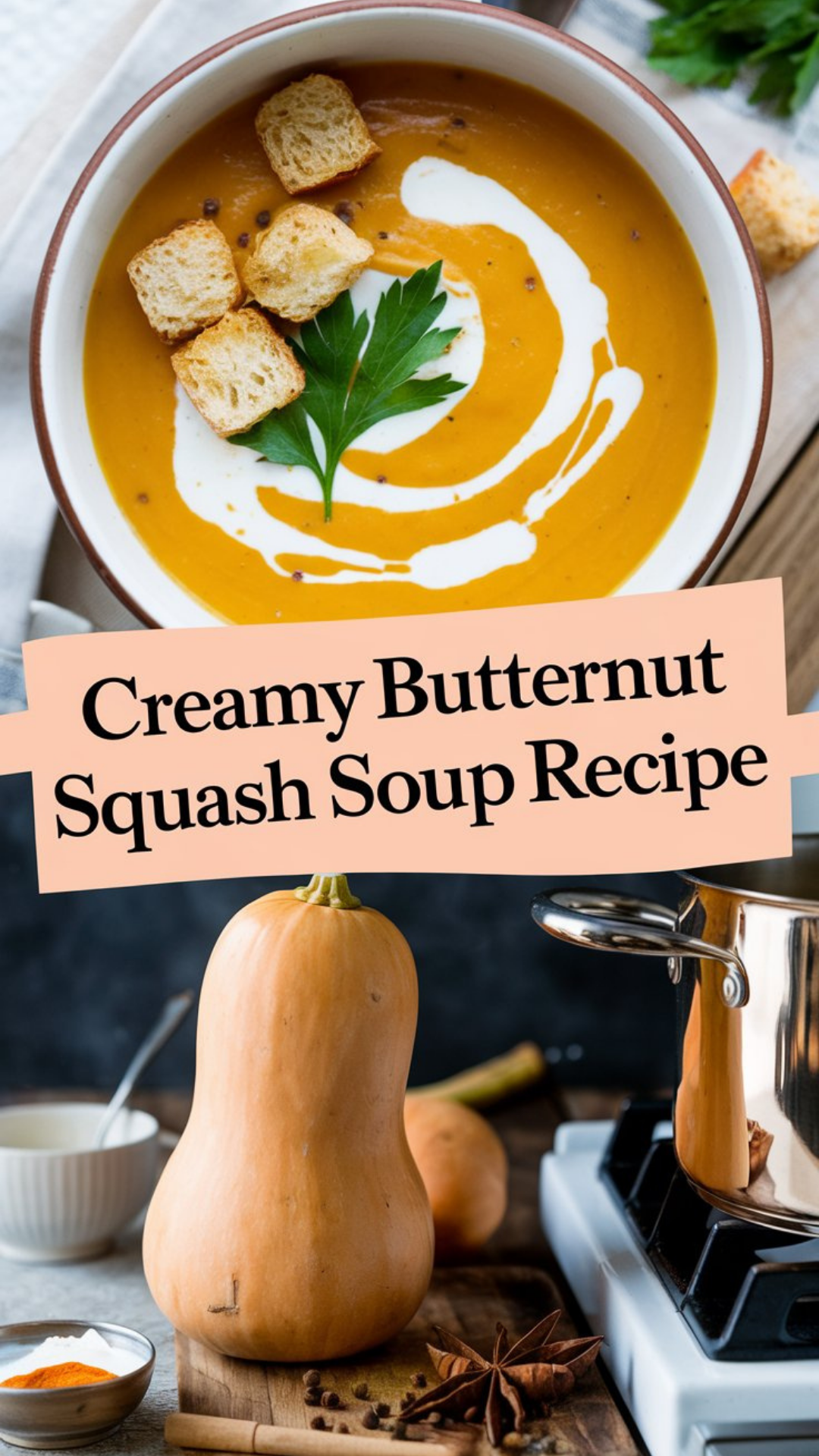 Creamy Butternut Squash Soup Recipe Creamy Butternut Squash Soup Recipe