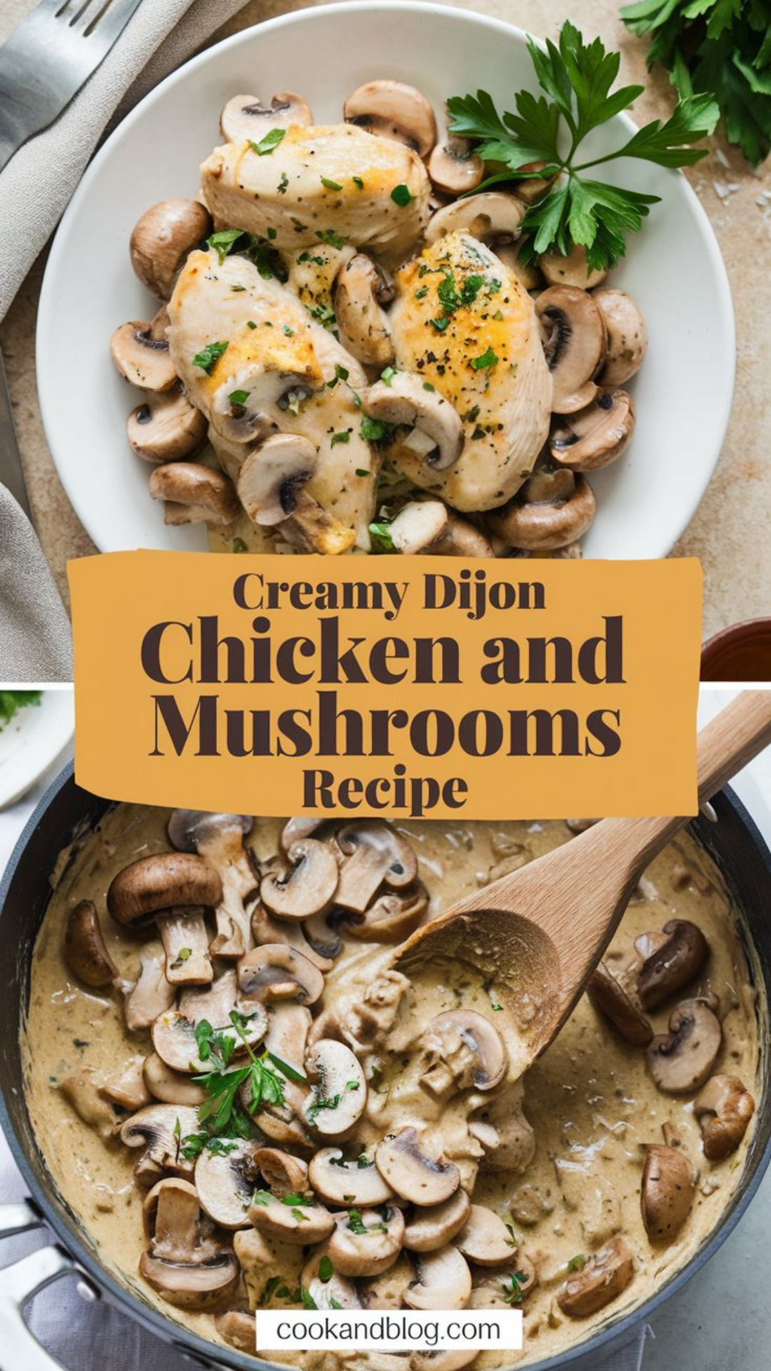 Creamy Dijon Chicken and Mushrooms Recipe Creamy Dijon Chicken and Mushrooms Recipe