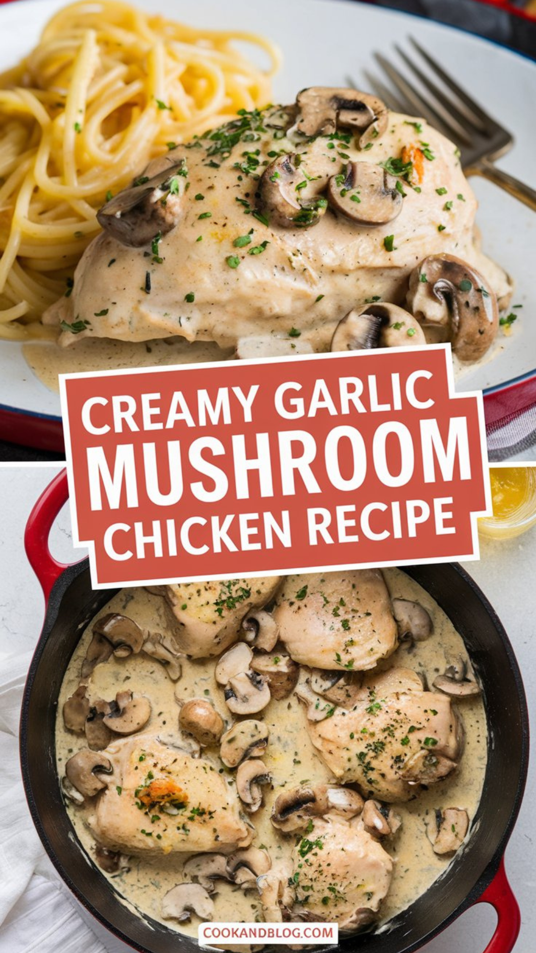 Creamy Garlic Mushroom Chicken Recipe Creamy Garlic Mushroom Chicken Recipe