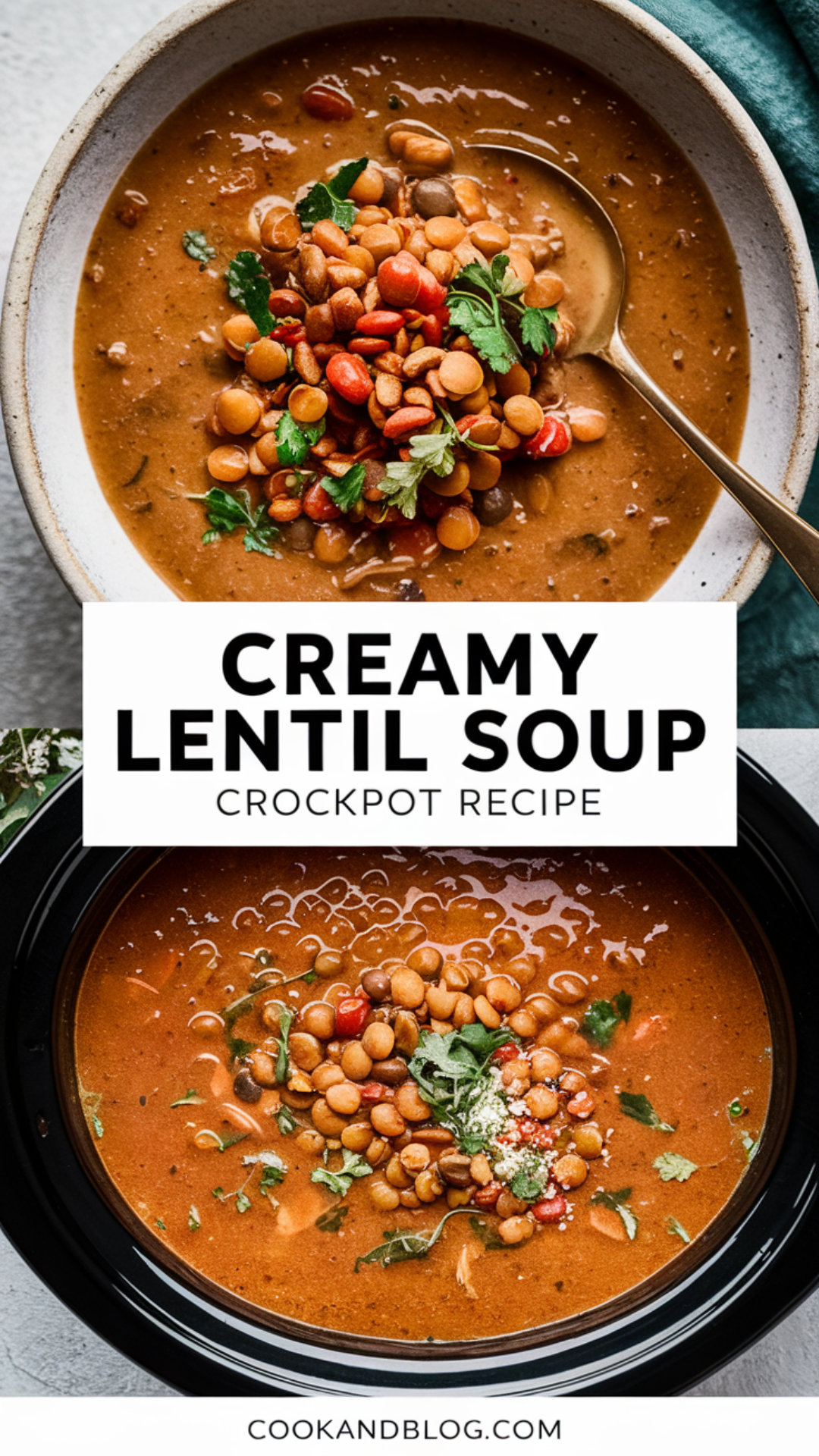 Creamy Lentil Soup Crockpot Recipe Creamy Lentil Soup Crockpot Recipe