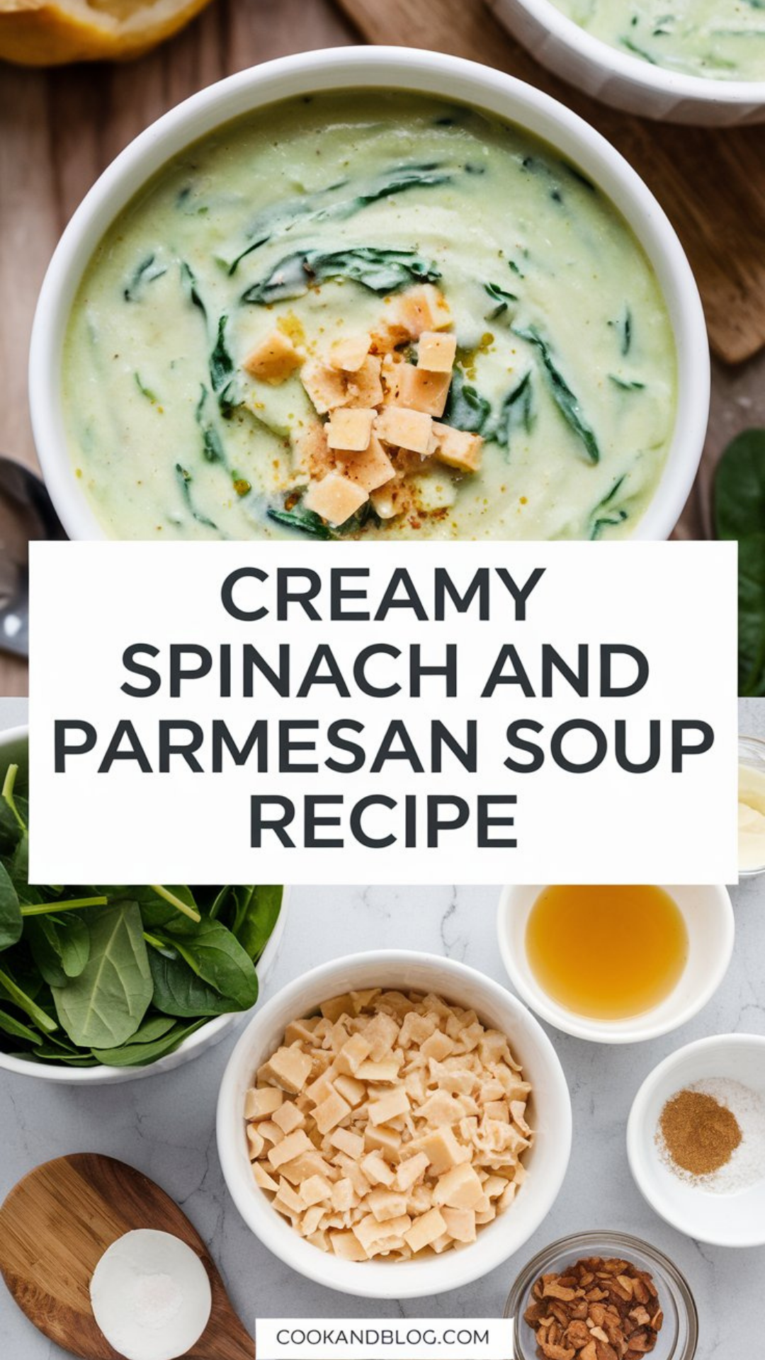 Creamy Spinach and Parmesan Soup Recipe Creamy Spinach and Parmesan Soup Recipe