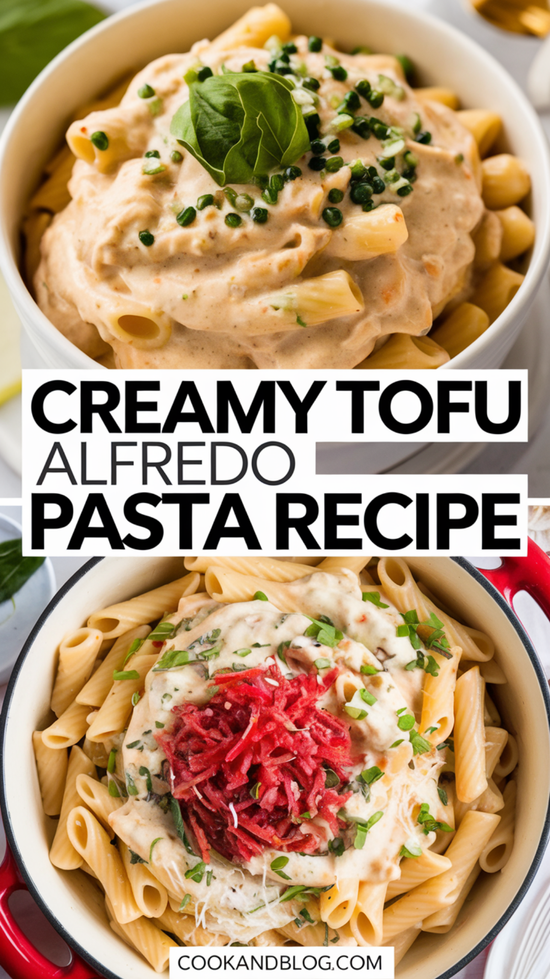 Creamy Tofu Alfredo Pasta Recipe