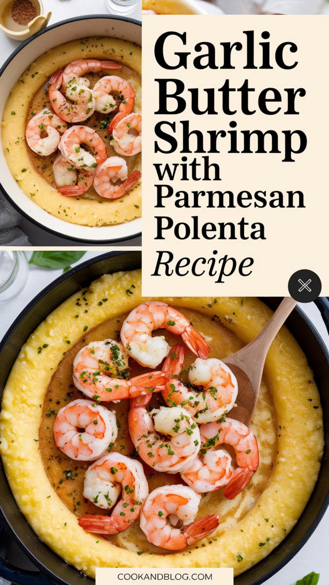 Garlic Butter Shrimp with Parmesan Polenta Recipe Garlic Butter Shrimp with Parmesan Polenta Recipe