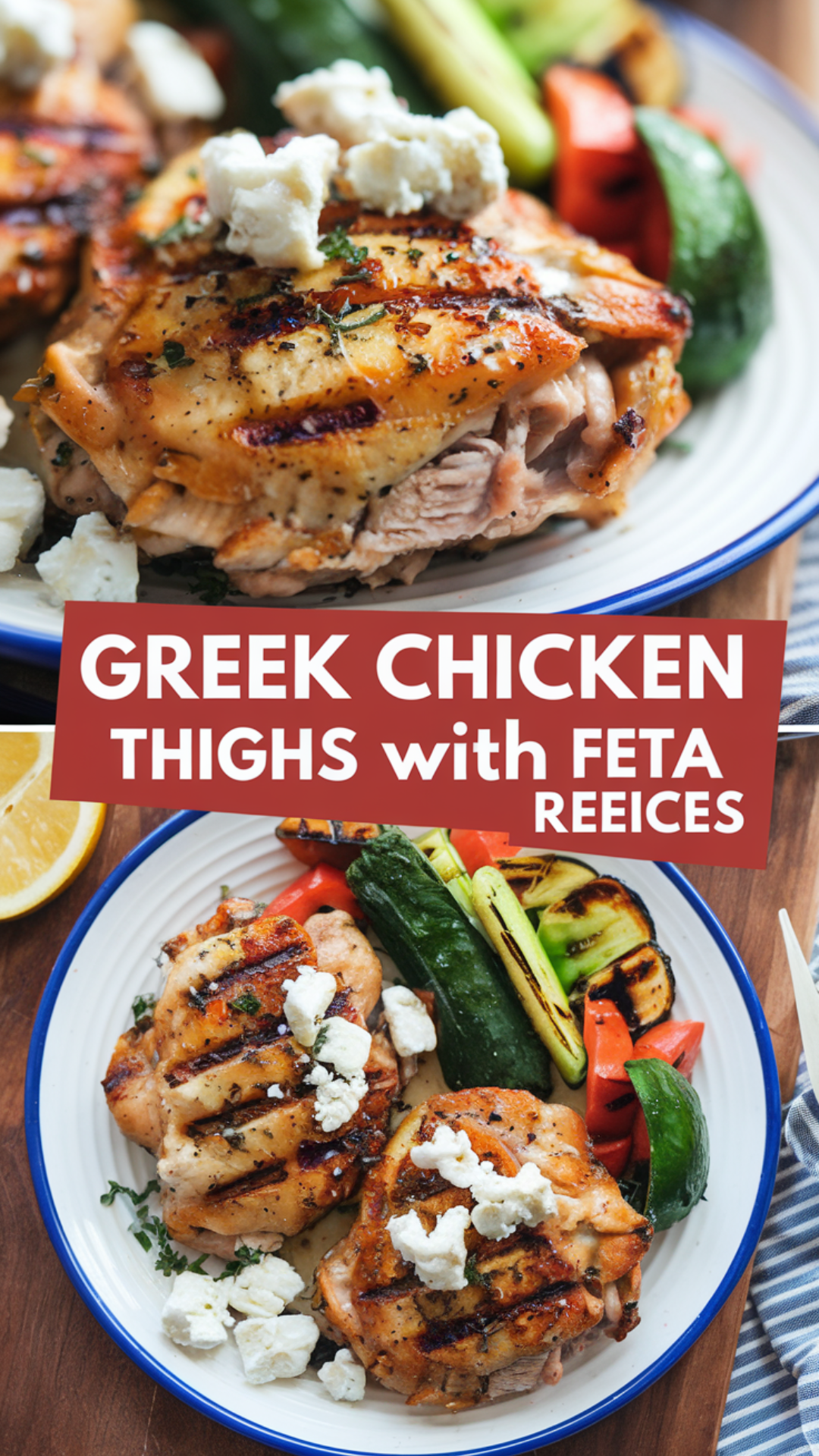 Greek Chicken Thighs with Feta Recipe Greek Chicken Thighs with Feta Recipe