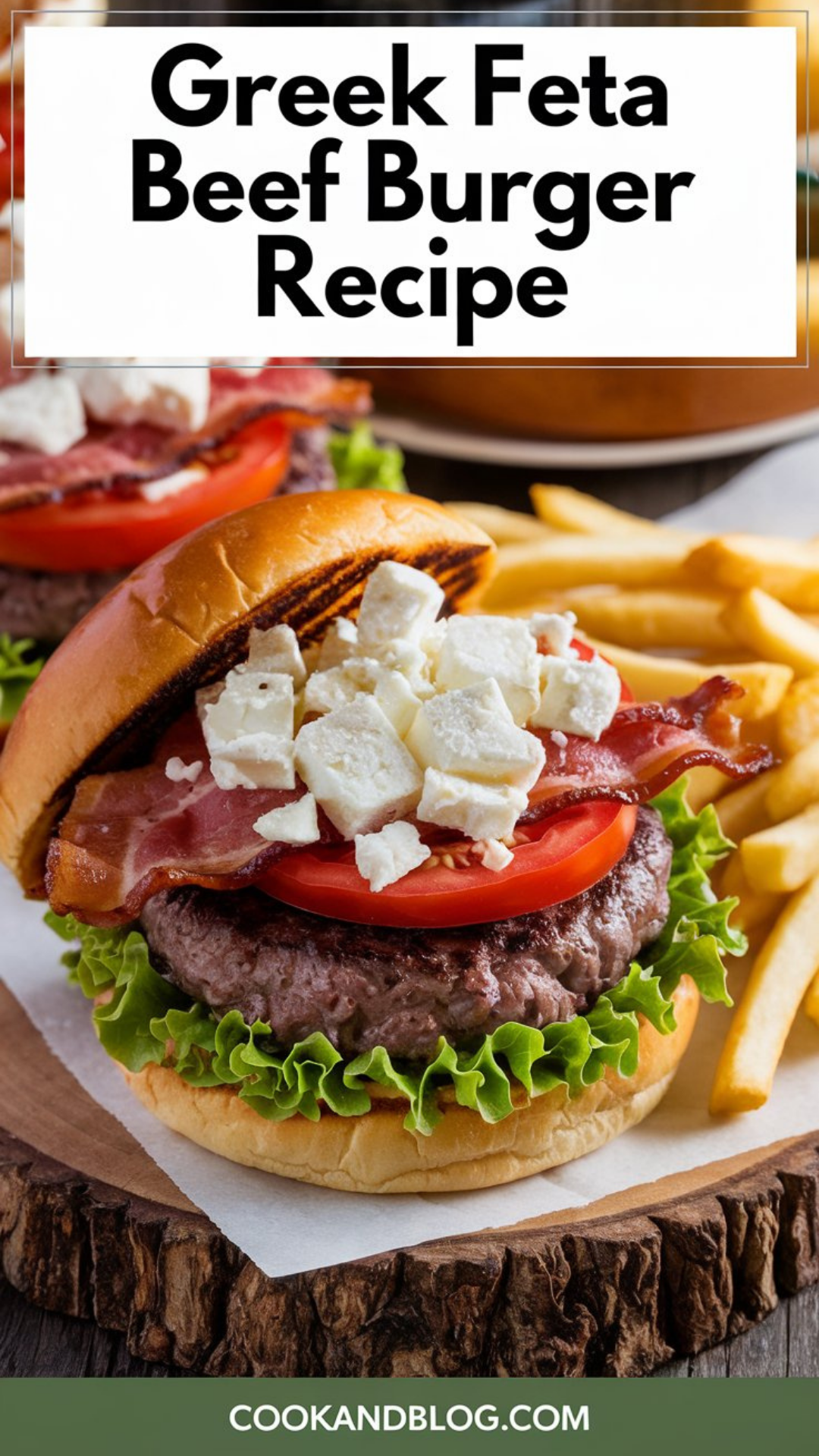 Greek Feta Beef Burger Recipe