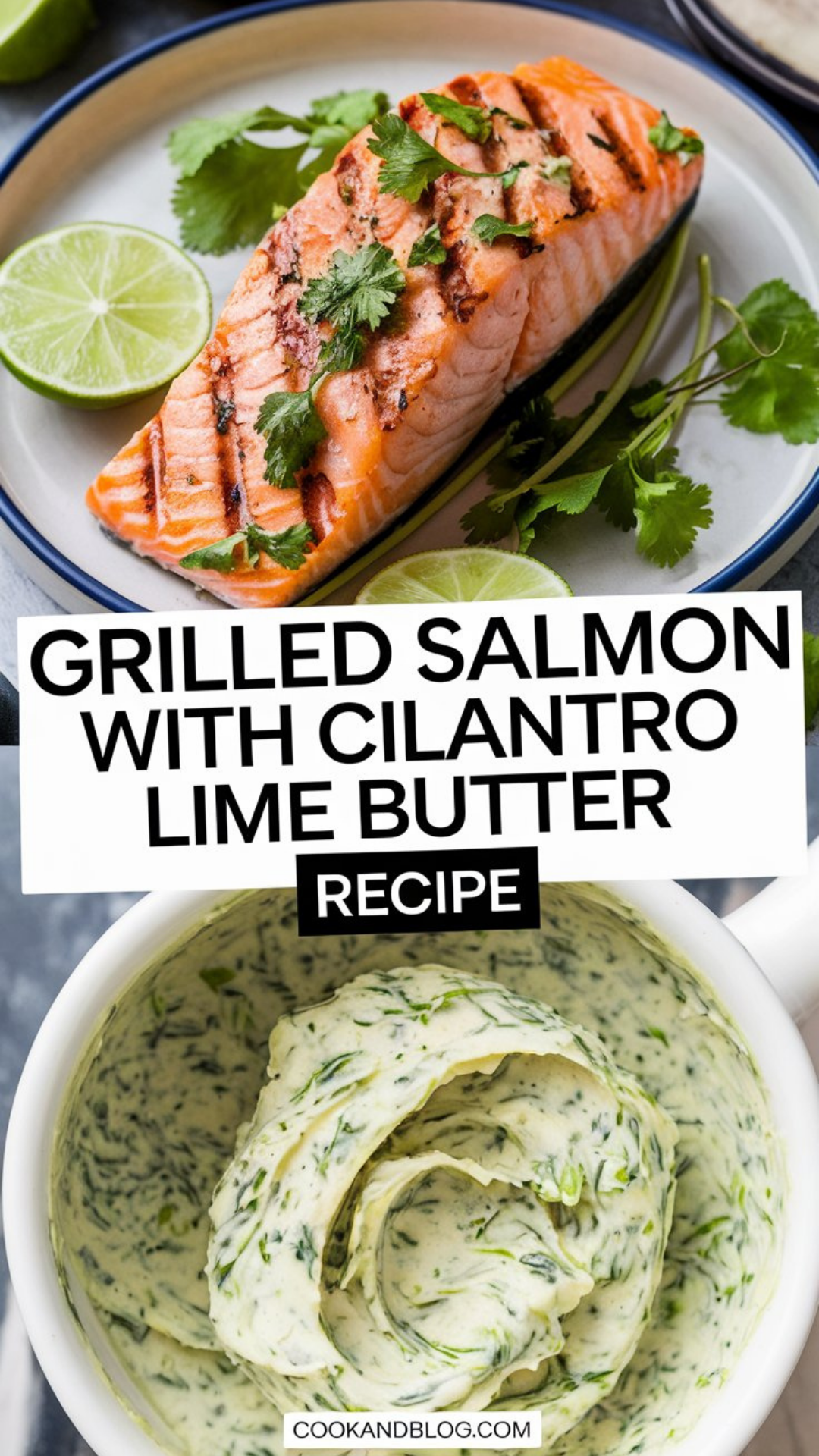 Grilled Salmon with Cilantro Lime Butter Recipe Grilled Salmon with Cilantro Lime Butter Recipe
