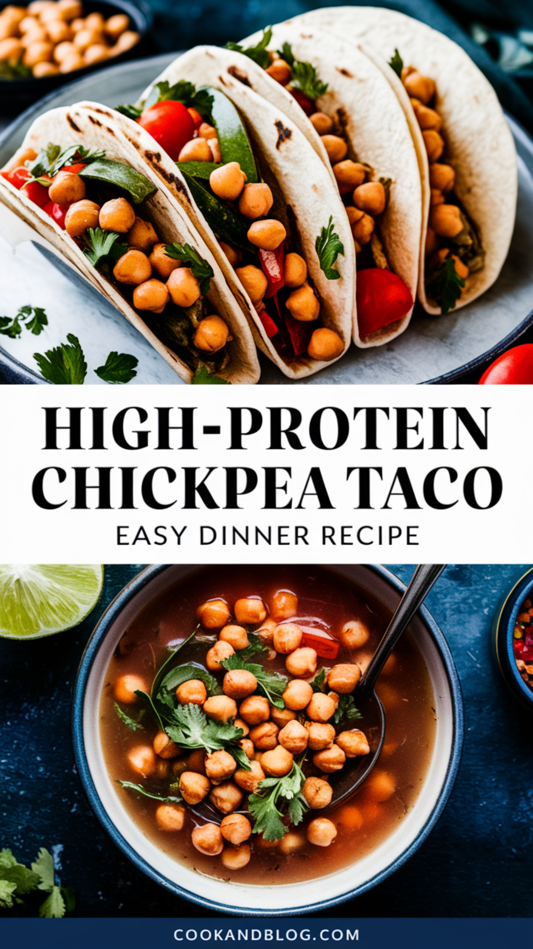 High-Protein Chickpea Taco Easy Dinner Recipe