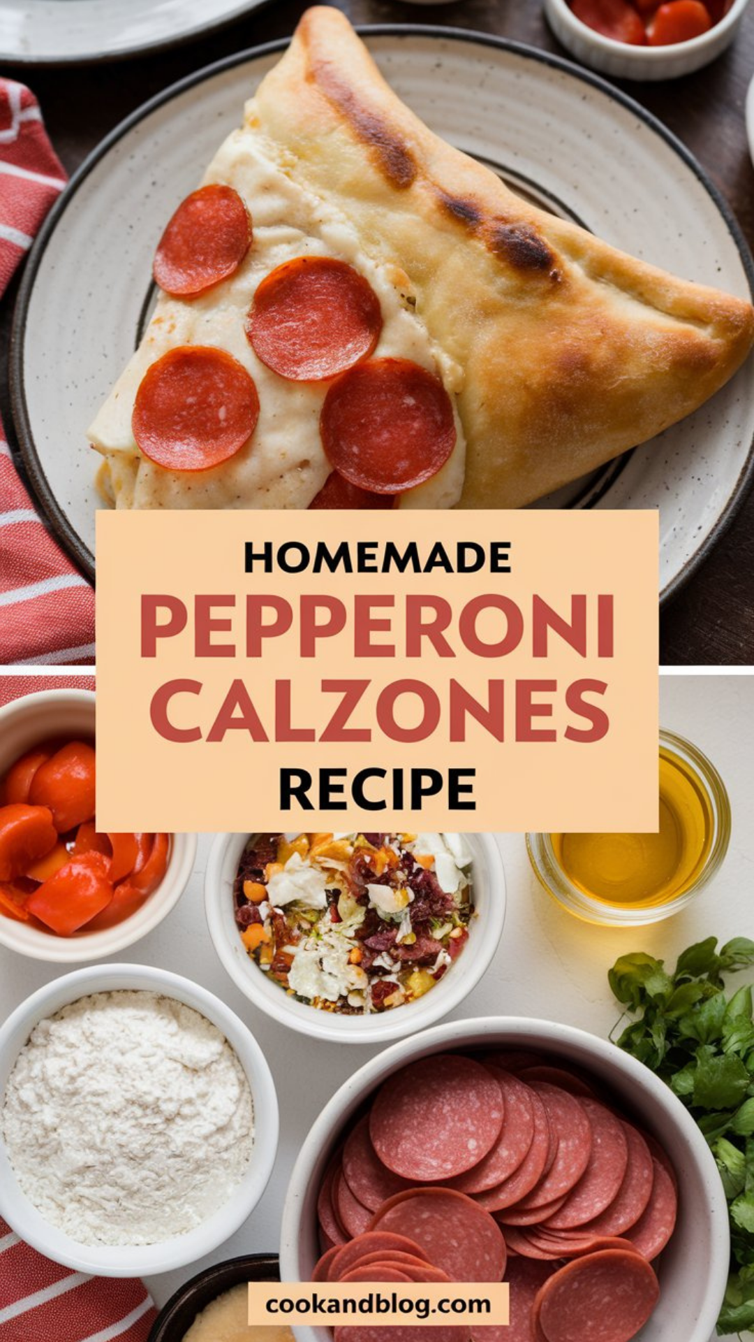 Homemade Pepperoni Calzones Recipe