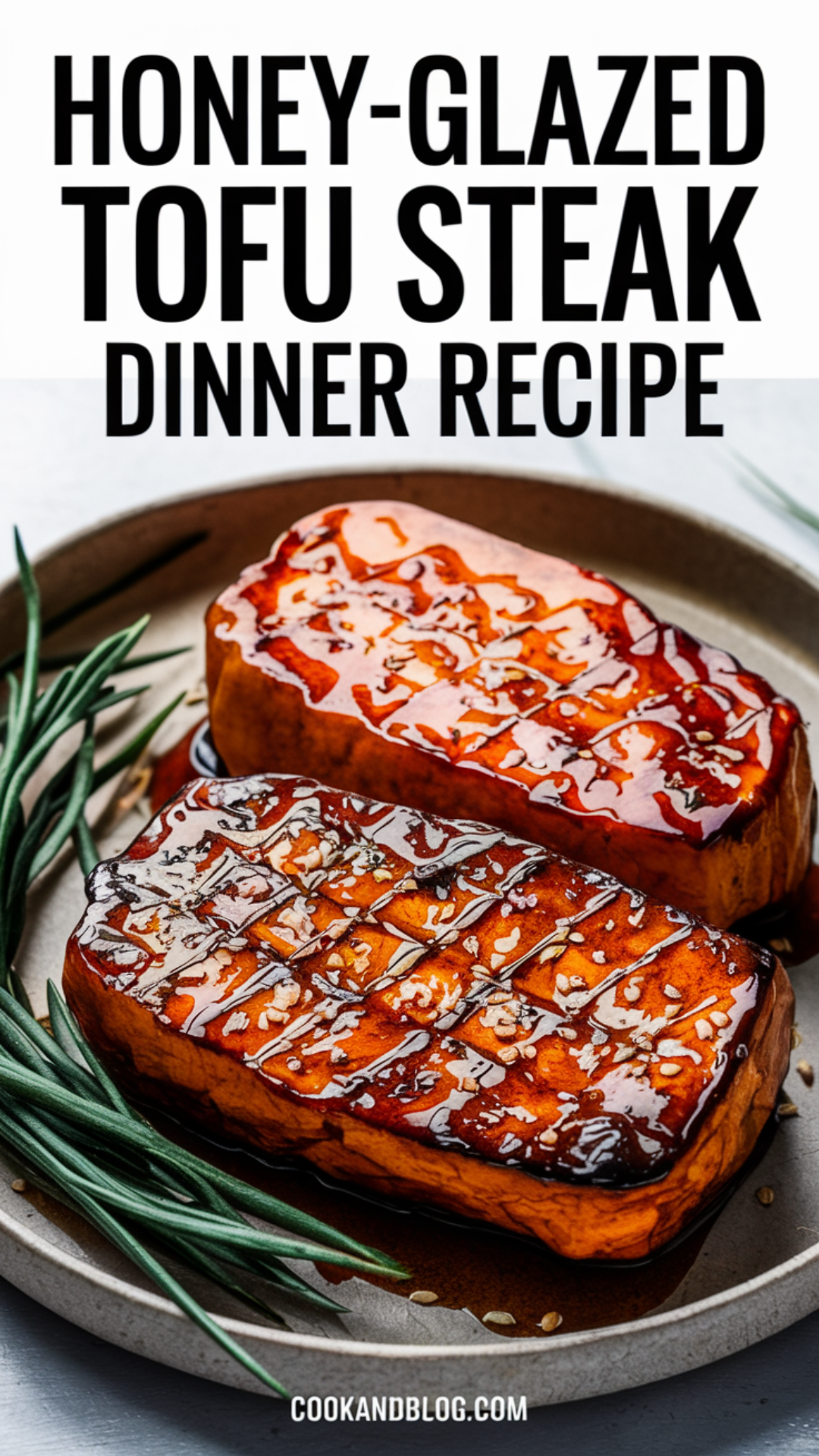 Honey-Glazed Tofu Steak Dinner Recipe