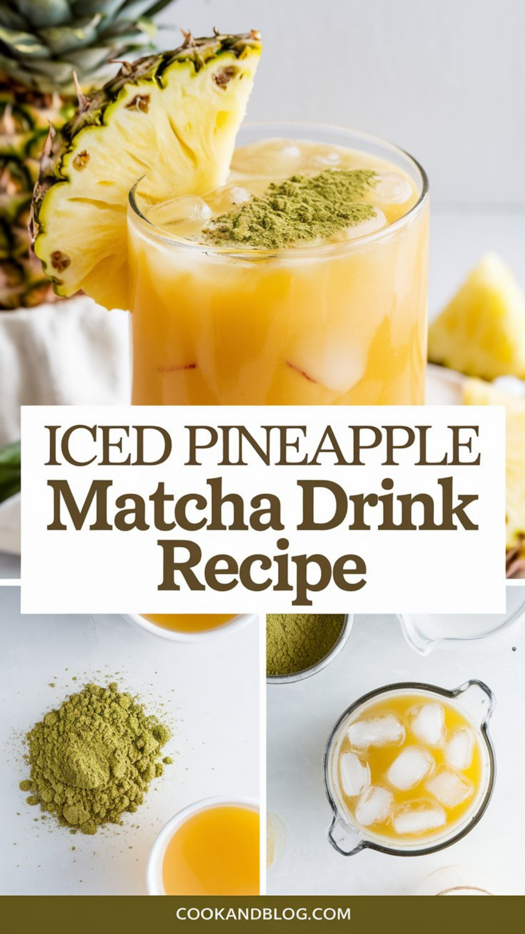 Iced Pineapple Matcha Drink Recipe Iced Pineapple Matcha Drink Recipe