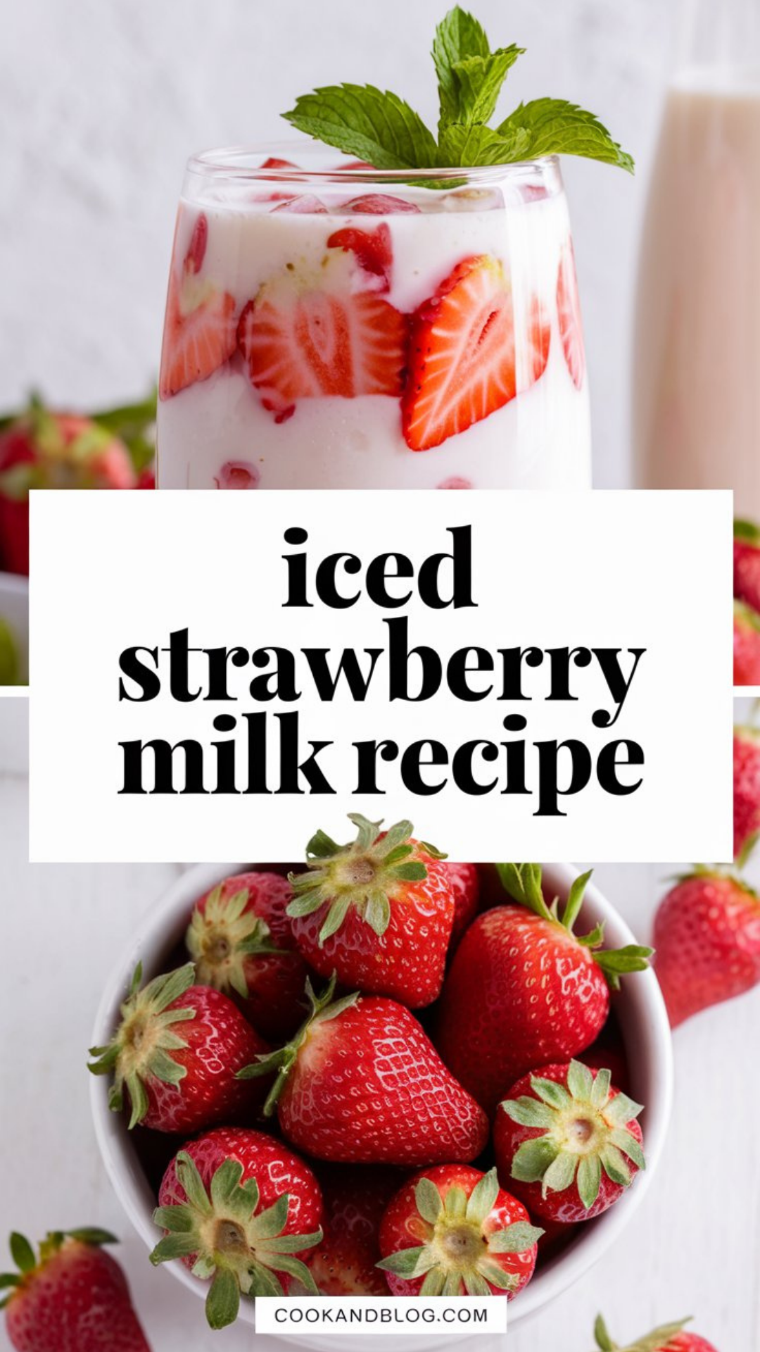 Iced Strawberry Milk Recipe Iced Strawberry Milk Recipe