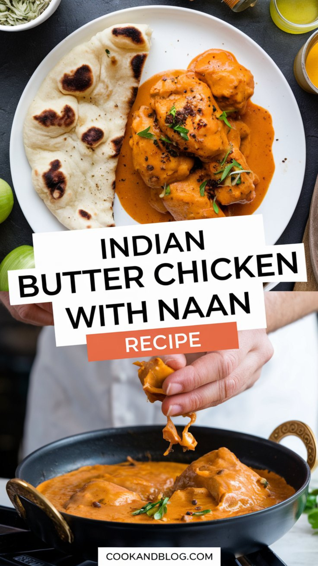 Indian Butter Chicken with Naan Recipe Indian Butter Chicken with Naan Recipe