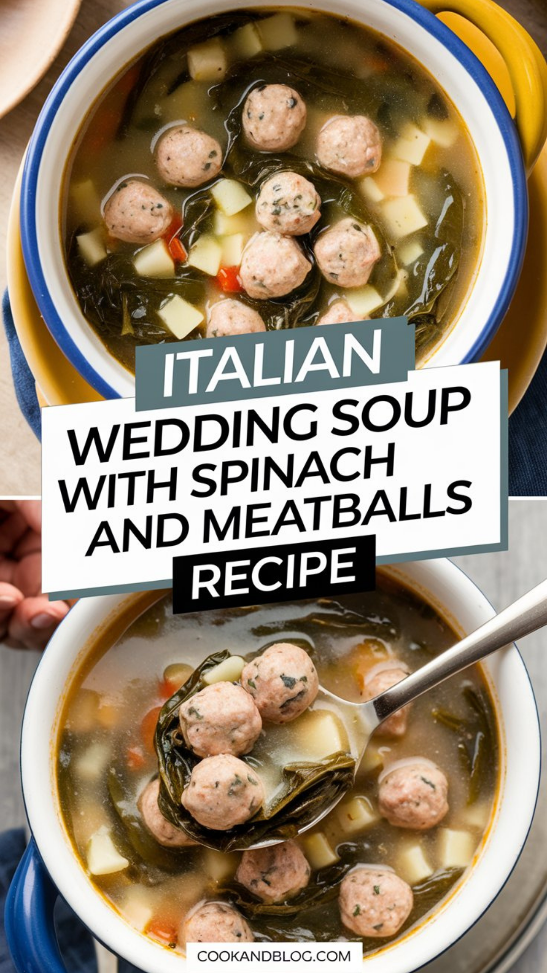 Italian Wedding Soup with Spinach and Meatballs Recipe Italian Wedding Soup with Spinach and Meatballs Recipe