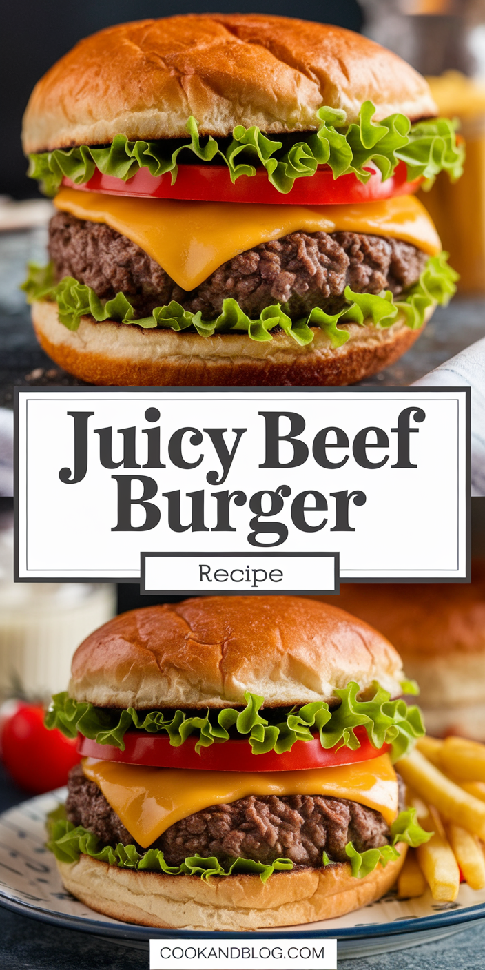 Juicy Beef Burger Recipe
