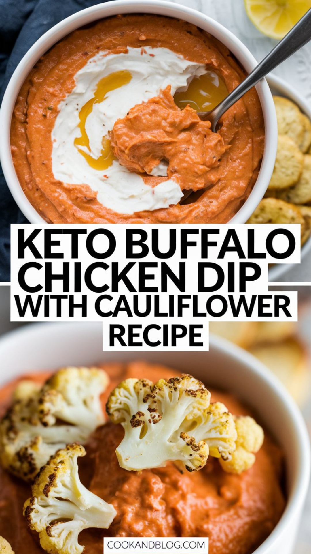 Keto Buffalo Chicken Dip with Cauliflower Recipe Keto Buffalo Chicken Dip with Cauliflower Recipe
