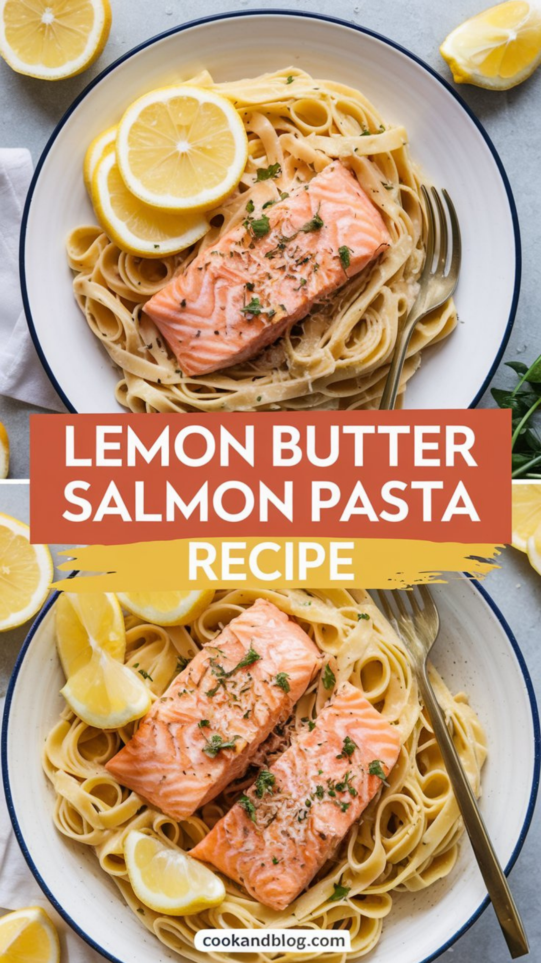 Lemon Butter Salmon Pasta Recipe Lemon Butter Salmon Pasta Recipe