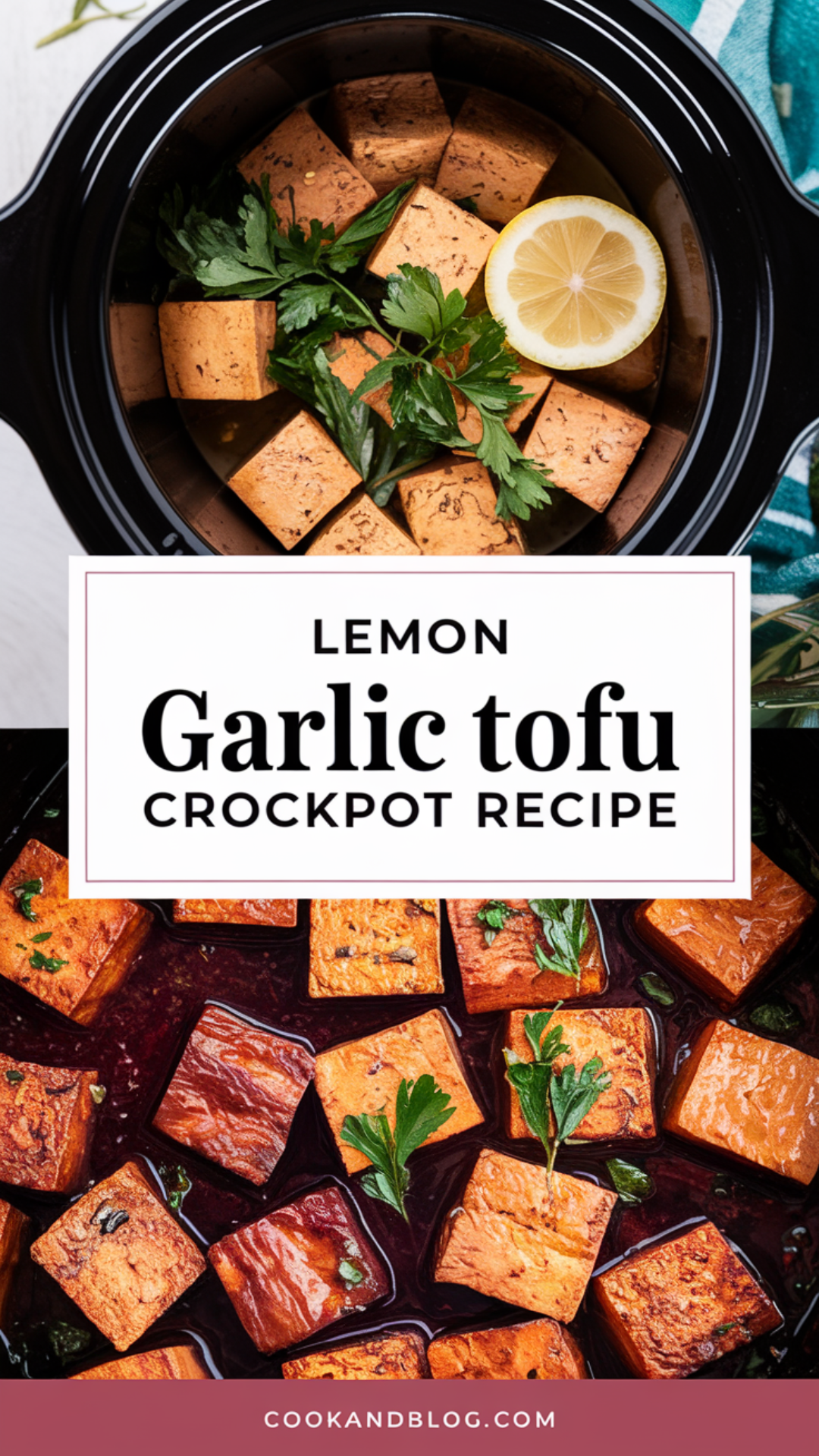 Lemon Garlic Tofu Crockpot Recipe Lemon Garlic Tofu Crockpot Recipe