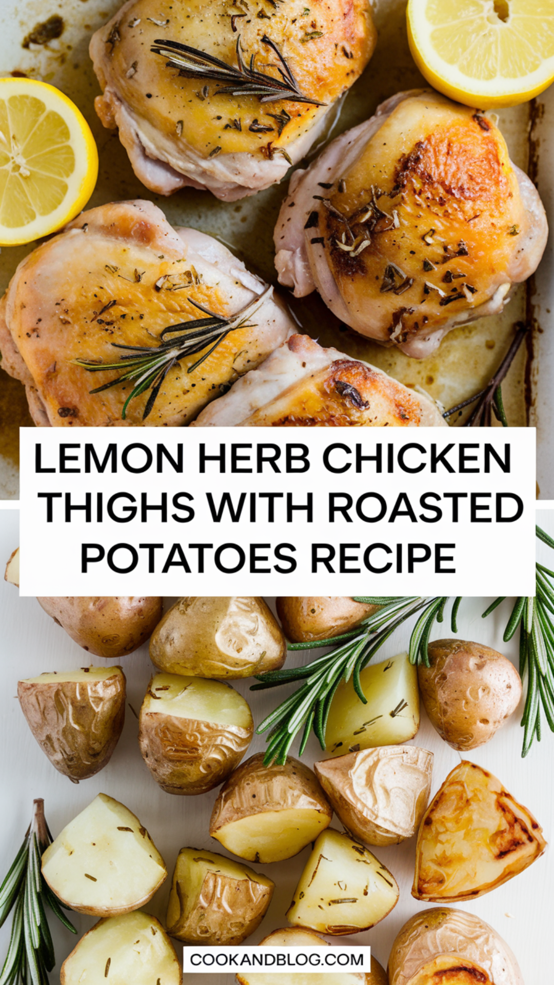 Lemon Herb Chicken Thighs with Roasted Potatoes Recipe