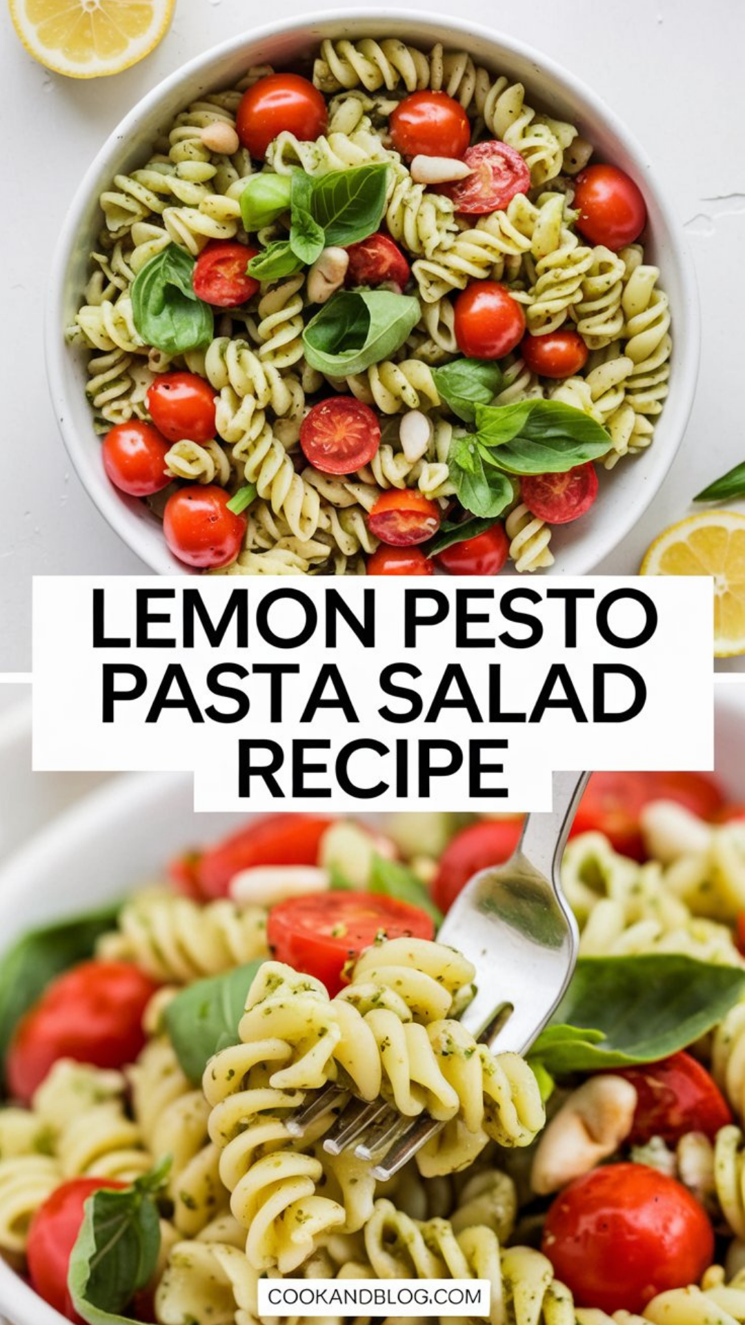 Lemon Pesto Pasta Salad Recipe