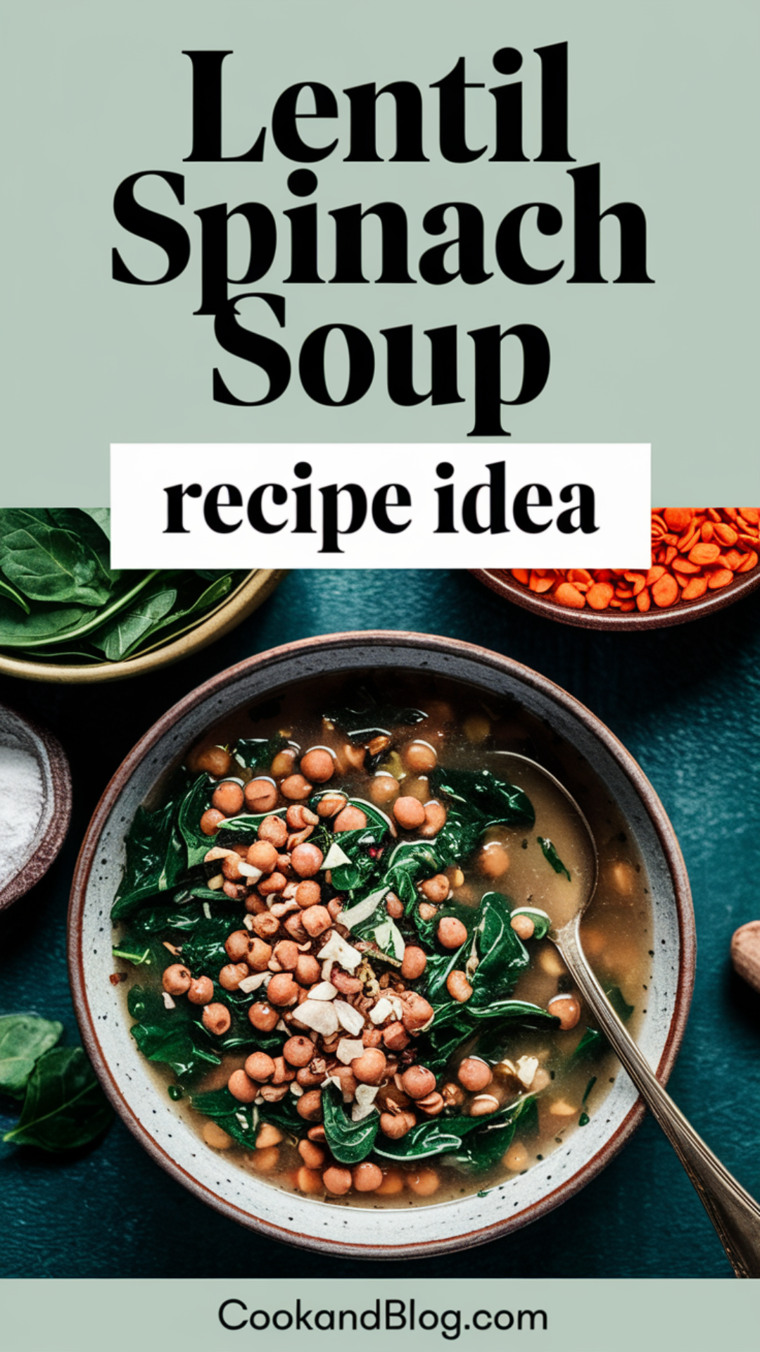 Lentil Spinach Soup Recipe Idea Lentil Spinach Soup Recipe Idea