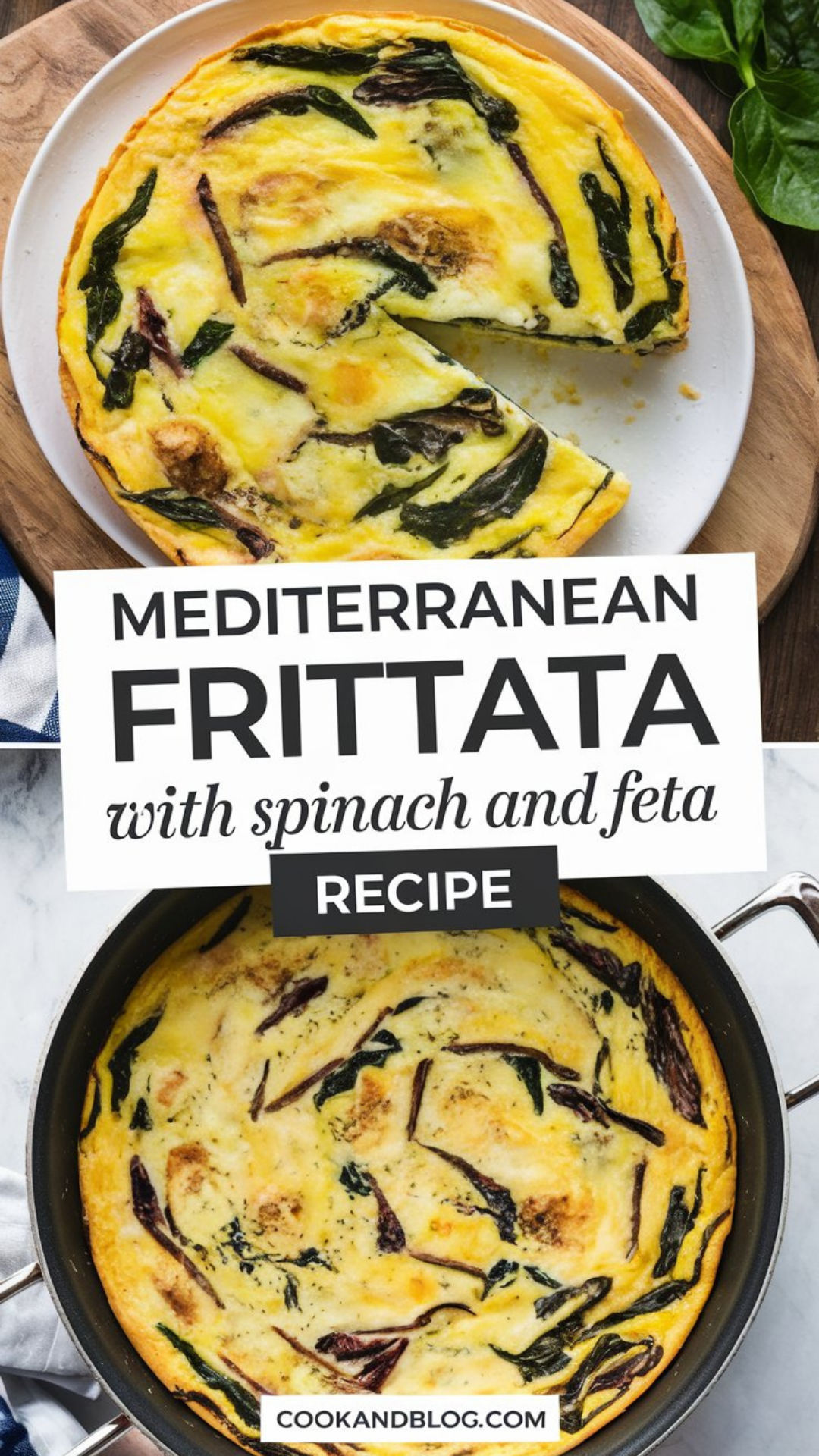 Mediterranean Frittata with Spinach and Feta Recipe Mediterranean Frittata with Spinach and Feta Recipe