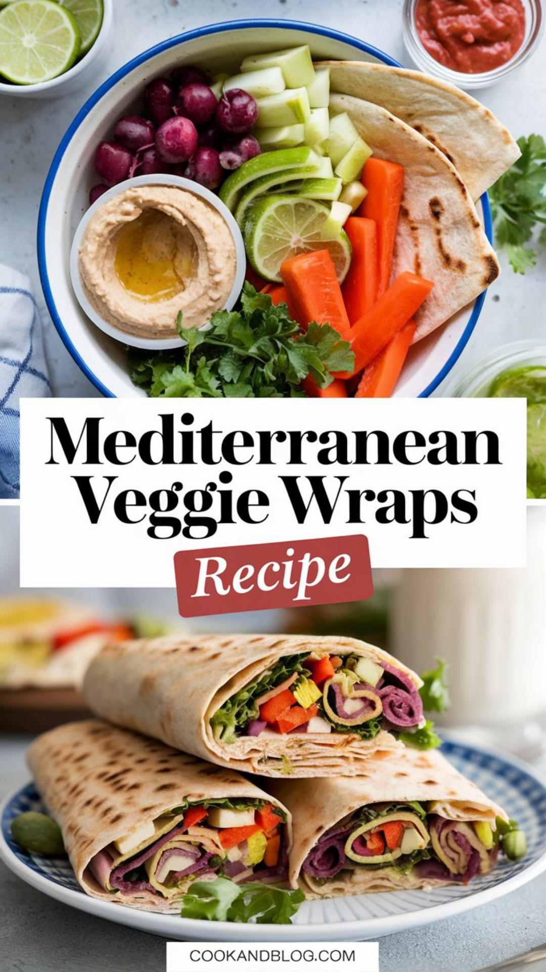 Mediterranean Veggie Wraps Recipe Mediterranean Veggie Wraps Recipe