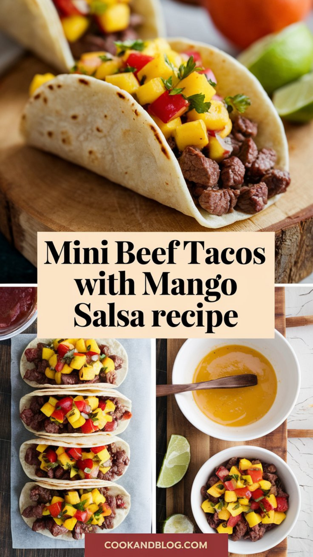 Mini Beef Tacos with Mango Salsa Recipe Mini Beef Tacos with Mango Salsa Recipe