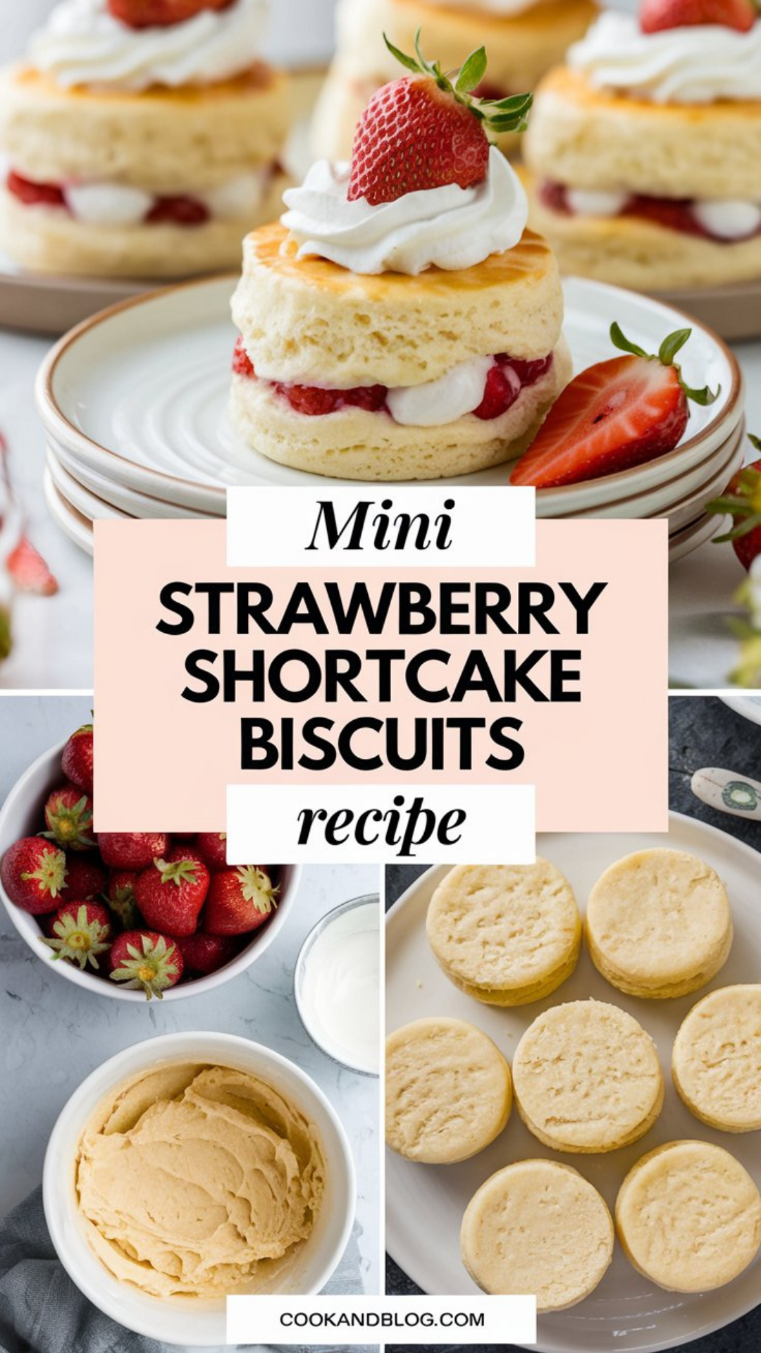 Mini Strawberry Shortcake Biscuits Recipe Mini Strawberry Shortcake Biscuits Recipe