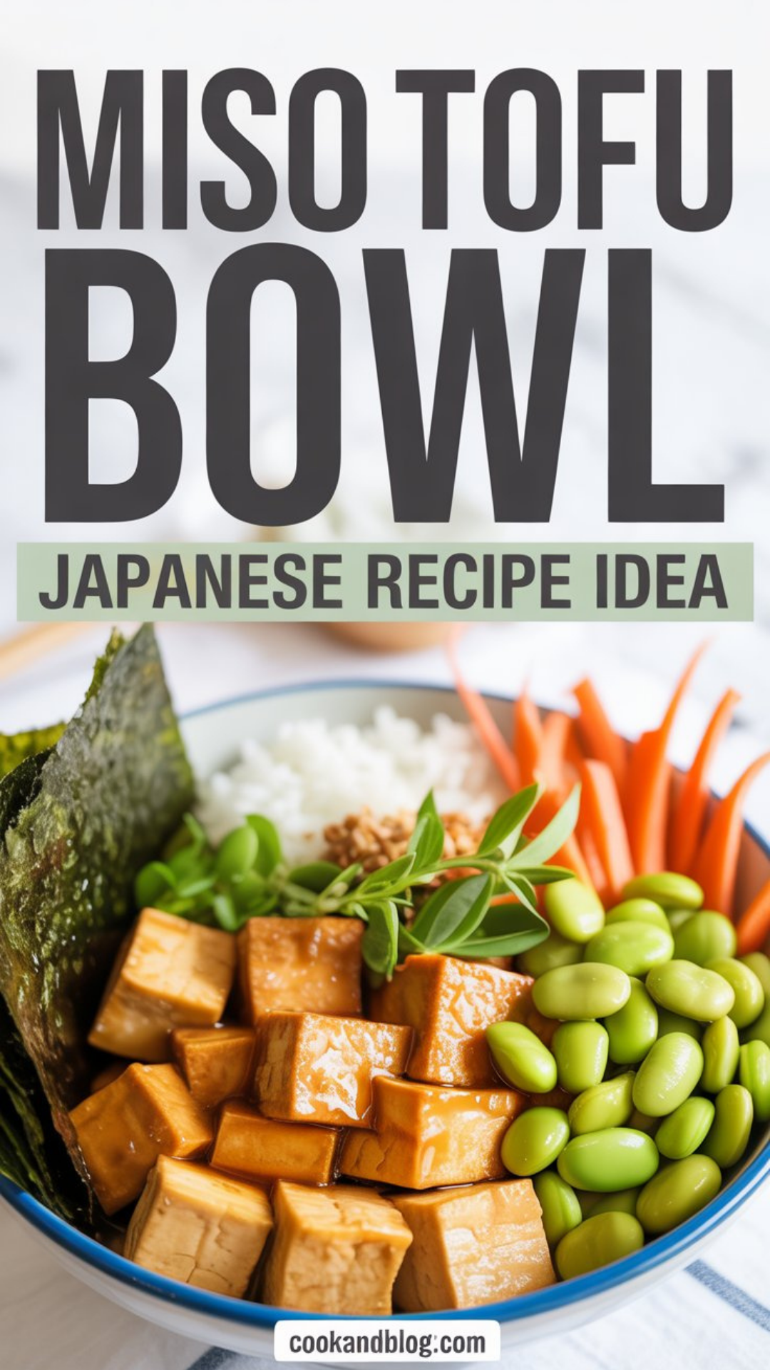 Miso Tofu Bowl Japanese Recipe Idea