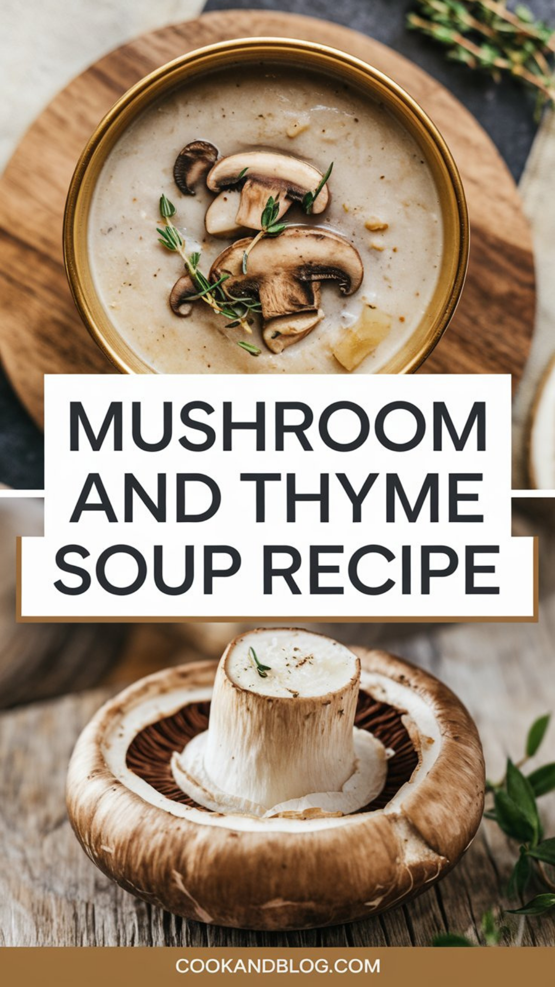 Mushroom and Thyme Soup Recipe Mushroom and Thyme Soup Recipe
