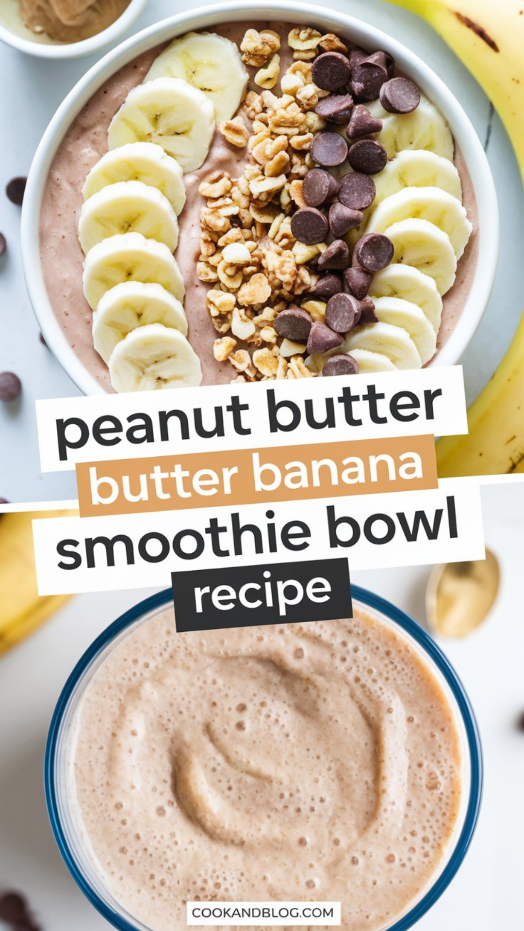 Peanut Butter Banana Smoothie Bowl Recipe Peanut Butter Banana Smoothie Bowl Recipe