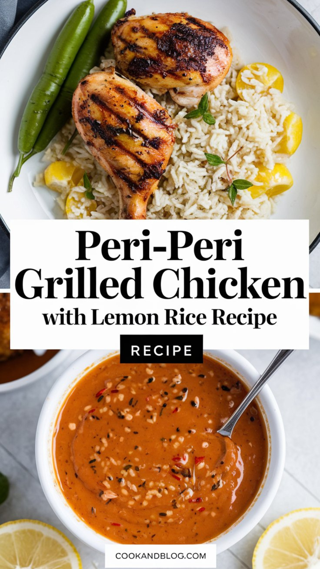 Peri-Peri Grilled Chicken with Lemon Rice Recipe Peri-Peri Grilled Chicken with Lemon Rice Recipe
