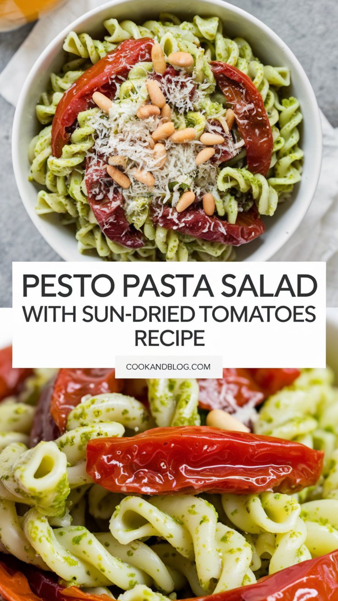 Pesto Pasta Salad with Sun-Dried Tomatoes Recipe Pesto Pasta Salad with Sun-Dried Tomatoes Recipe