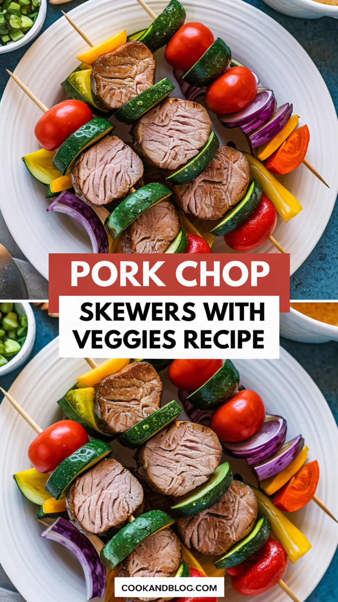 Pork Chop Skewers with Veggies Recipe Pork Chop Skewers with Veggies Recipe