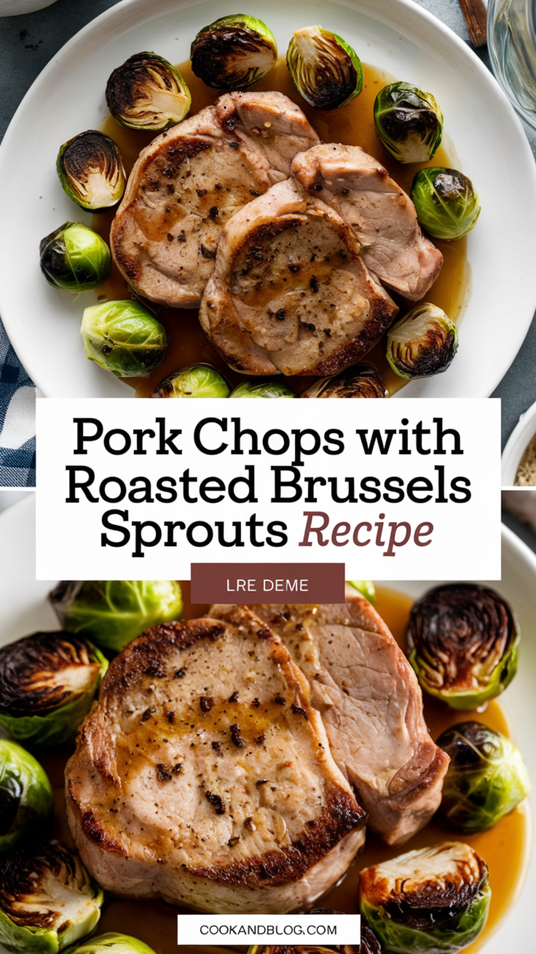 Pork Chops with Roasted Brussels Sprouts Recipe Pork Chops with Roasted Brussels Sprouts Recipe
